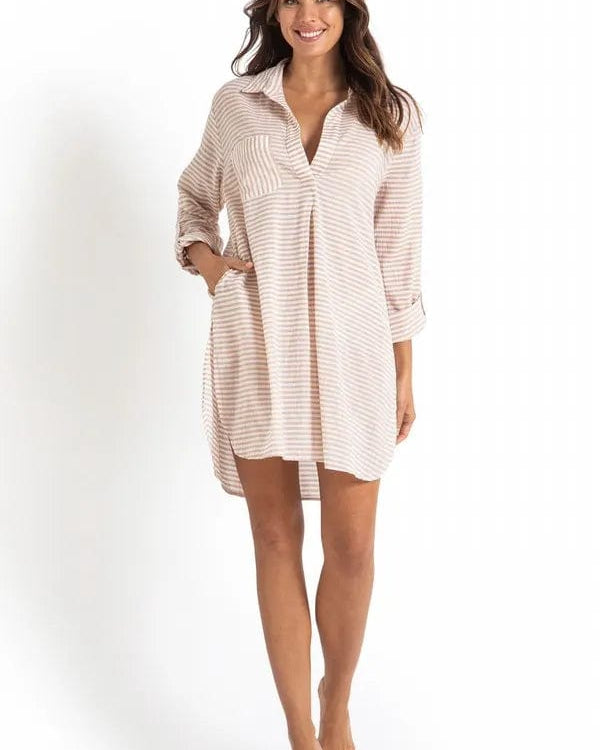 Sunseeker Summer Stripe Painters Shirt Splash Swimwear Tops