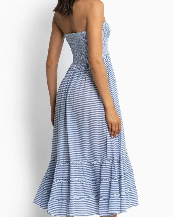 Sunseeker Summer Stripe Sunshine Maxi - Blue Splash Swimwear Dresses