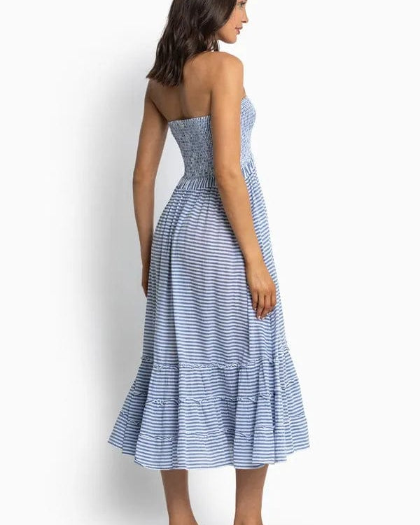 Sunseeker Summer Stripe Sunshine Maxi - Blue Splash Swimwear Dresses