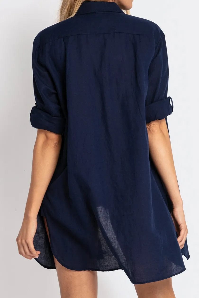 Sunseeker Sunseeker Basix Button Through Shirt Sunseeker Basix Button Through Shirt Splash Swimwear Kaftans & Cover Ups