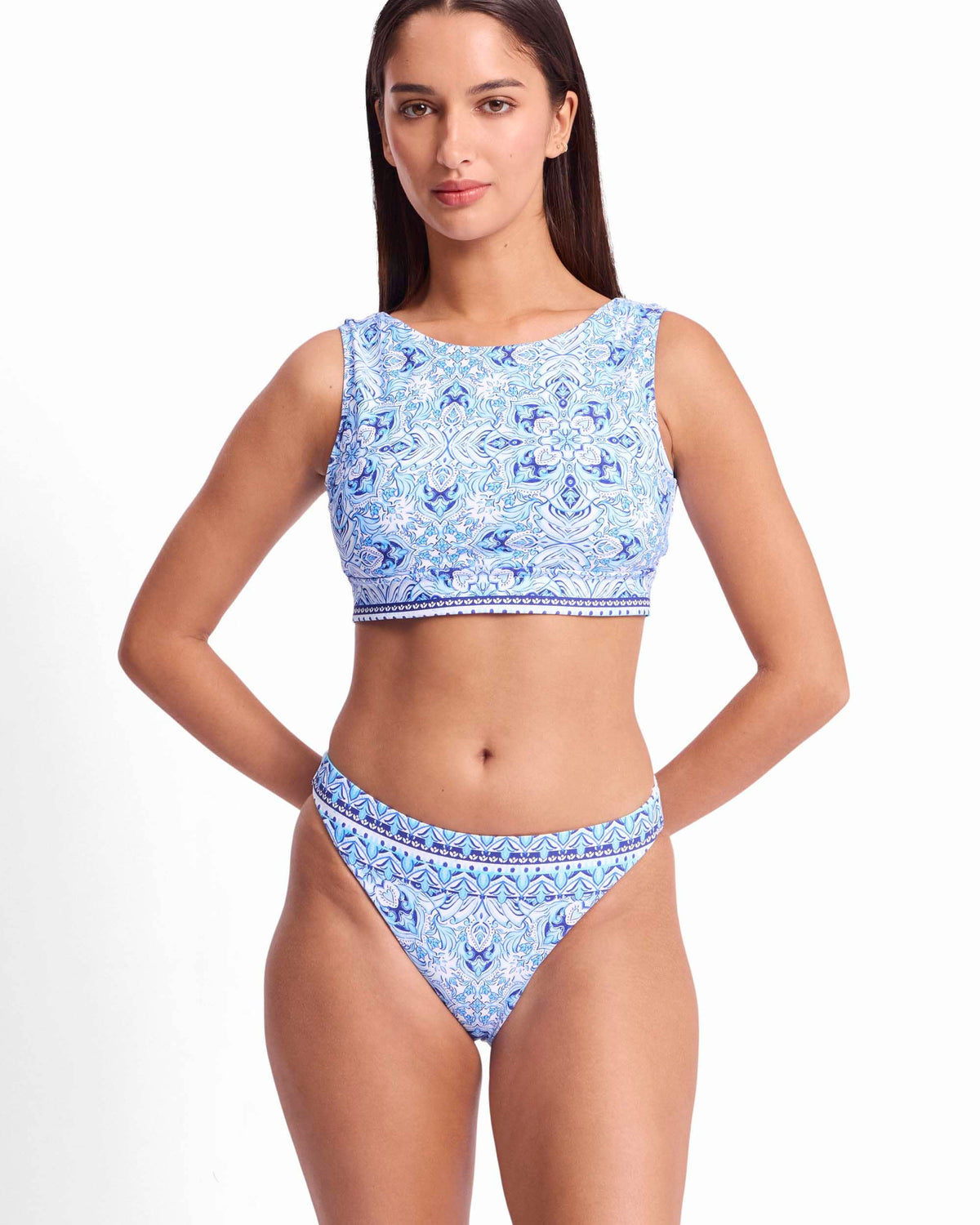 Sunseeker Sunseeker Cowboy Classic Pant - Blue Sunseeker Cowboy Classic Pant - Blue Splash Swimwear Bikini Bottoms