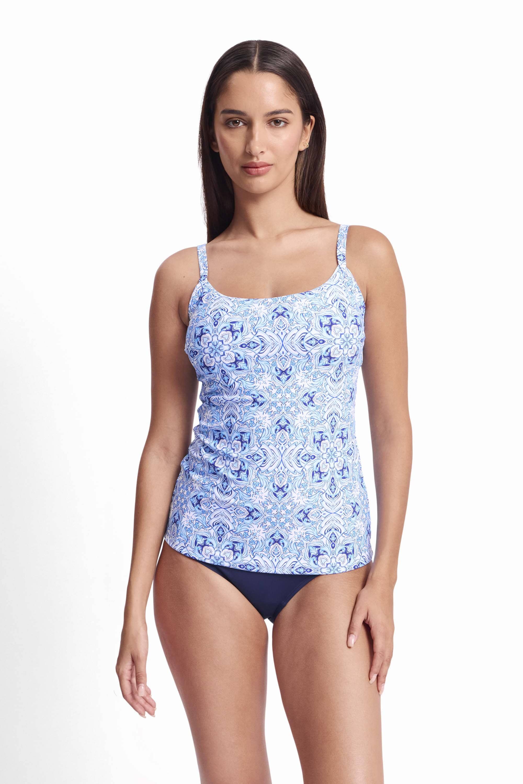 Sunseeker Sunseeker Cowboy Classic Singlet - Blue Sunseeker Cowboy Classic Singlet - Blue Splash Swimwear One Piece