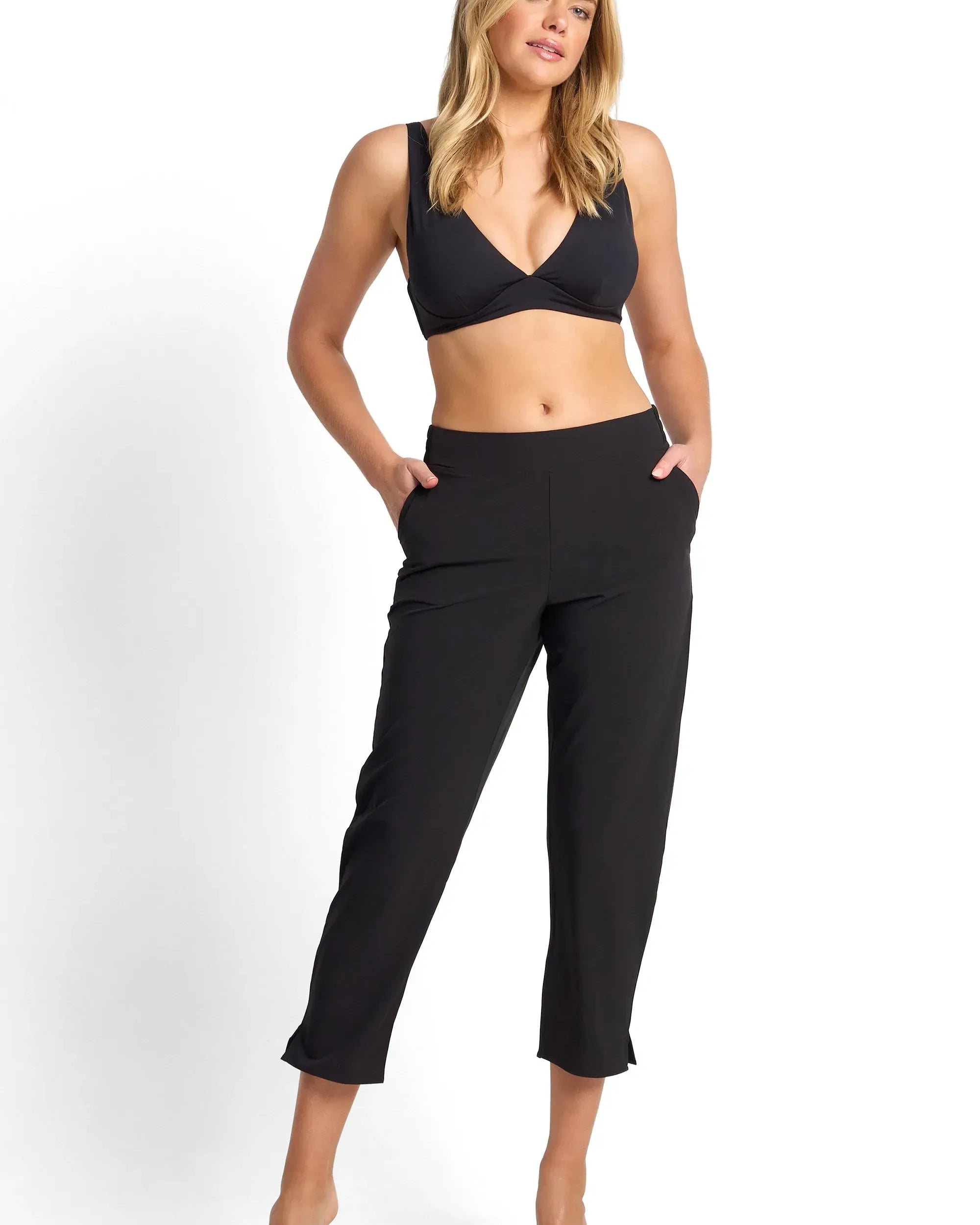 Sunseeker Sunseeker Hybrid Flex Pant - Black Sunseeker Hybrid Flex Pant - Black Splash Swimwear Pants