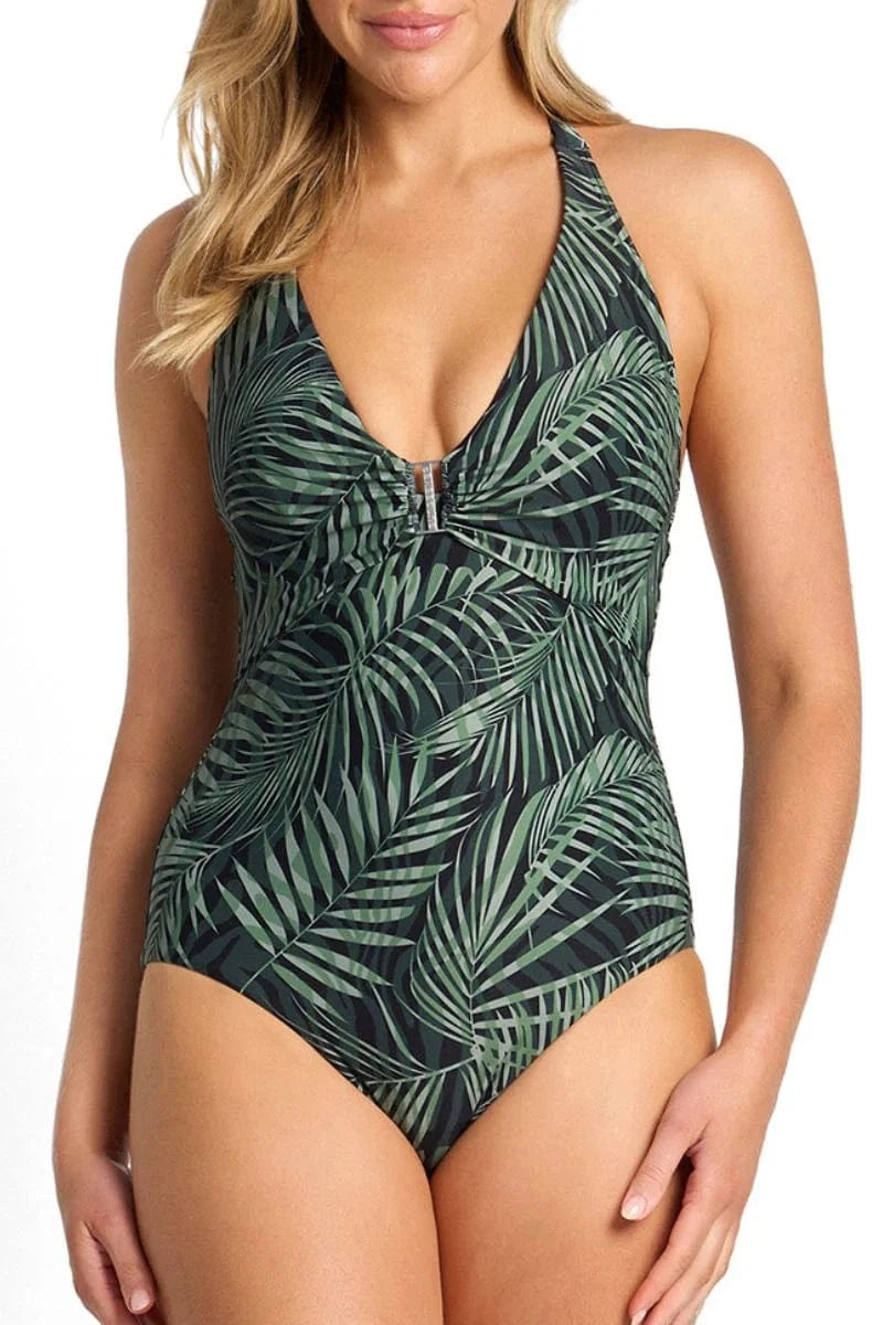 Sunseeker Sunseeker Lombok Bar Halter One Piece - Black Sunseeker Lombok Bar Halter One Piece - Black Splash Swimwear