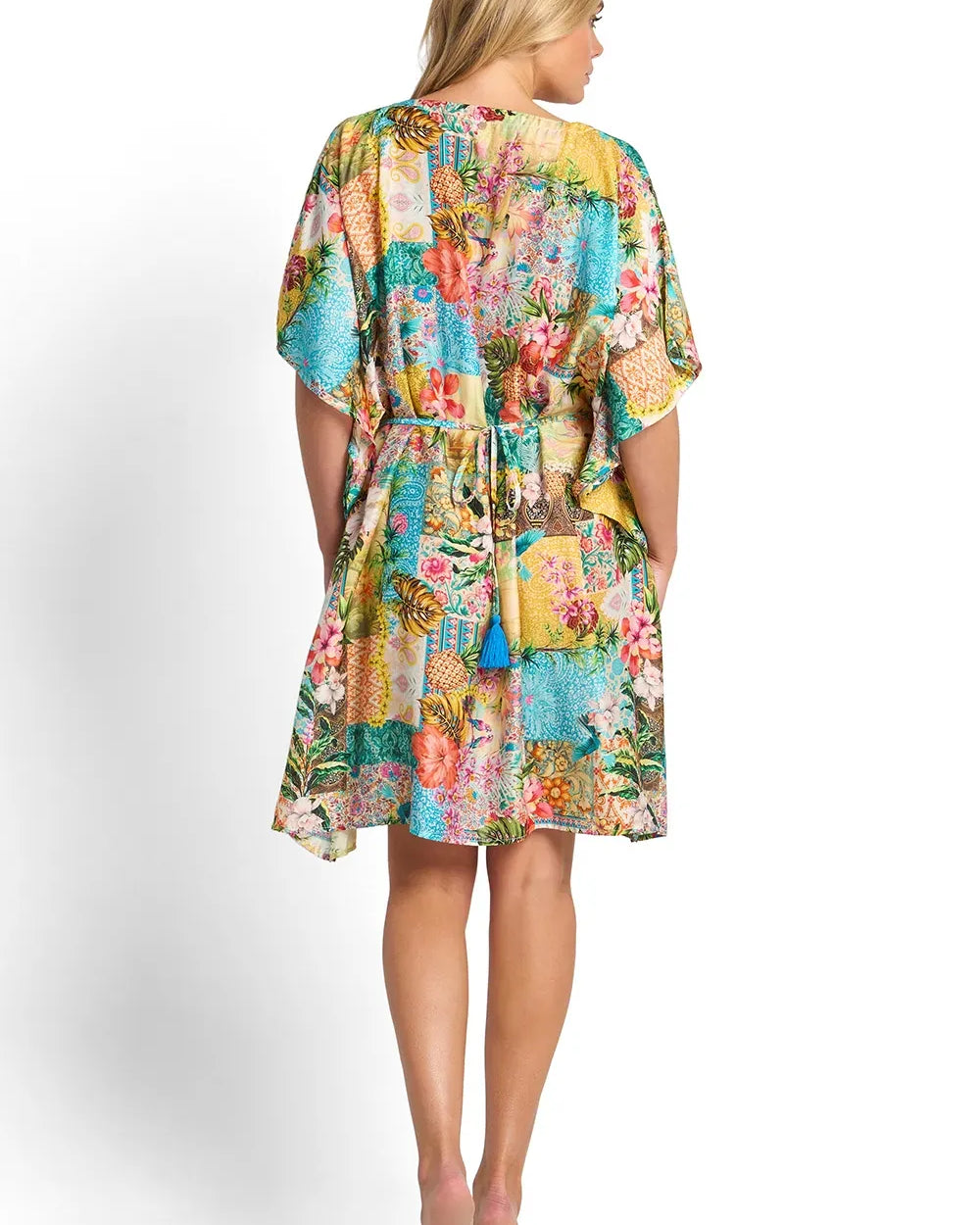 Sunseeker Sunseeker Papaya Vee Mini Kaftan - Multi Sunseeker Papaya Vee Mini Kaftan - Multi Splash Swimwear