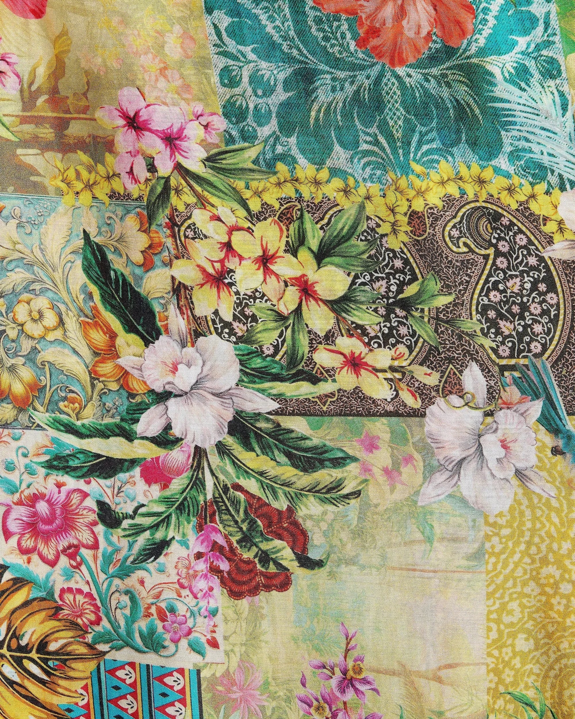 Sunseeker Sunseeker Papaya Vee Mini Kaftan - Multi Sunseeker Papaya Vee Mini Kaftan - Multi Splash Swimwear