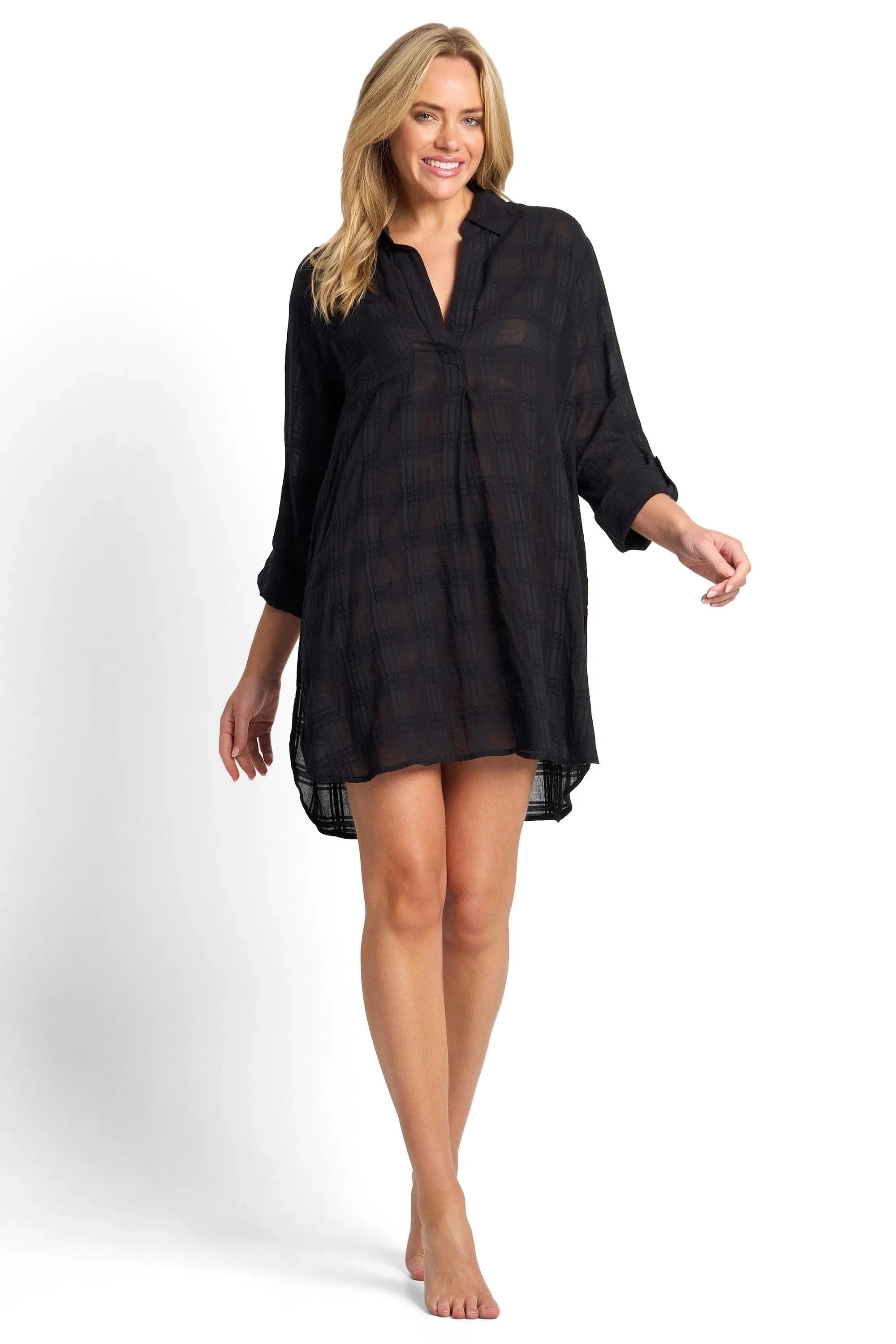 Sunseeker Sunseeker Picnic Painters Shirt - Black Sunseeker Picnic Painters Shirt - Black Splash Swimwear