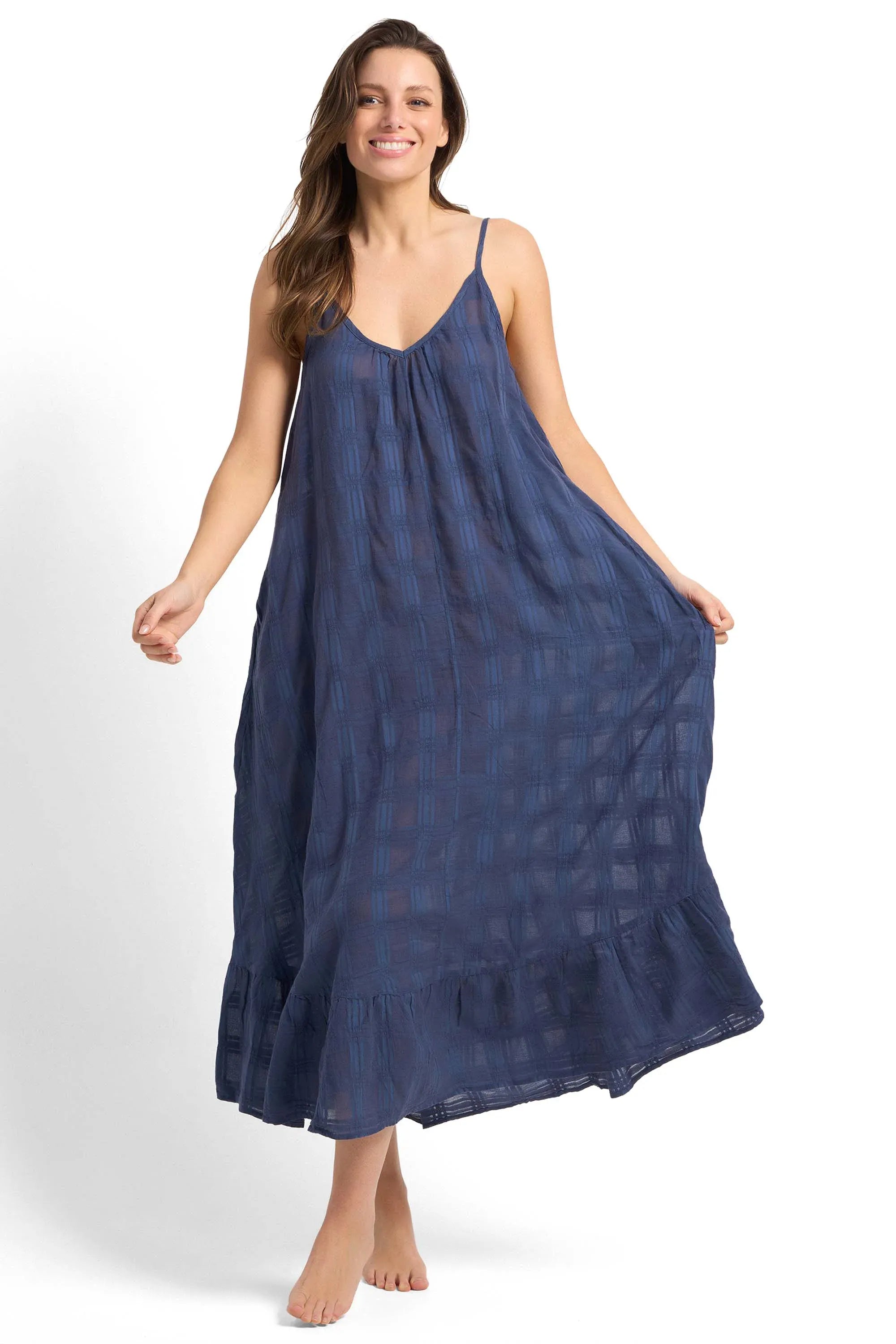 Sunseeker Sunseeker Picnic Scoop Maxi SS92123 Sunseeker Picnic Soft Maxi Dress | Sunseeker Splash Swimwear General Midnight / XS 9313513526051