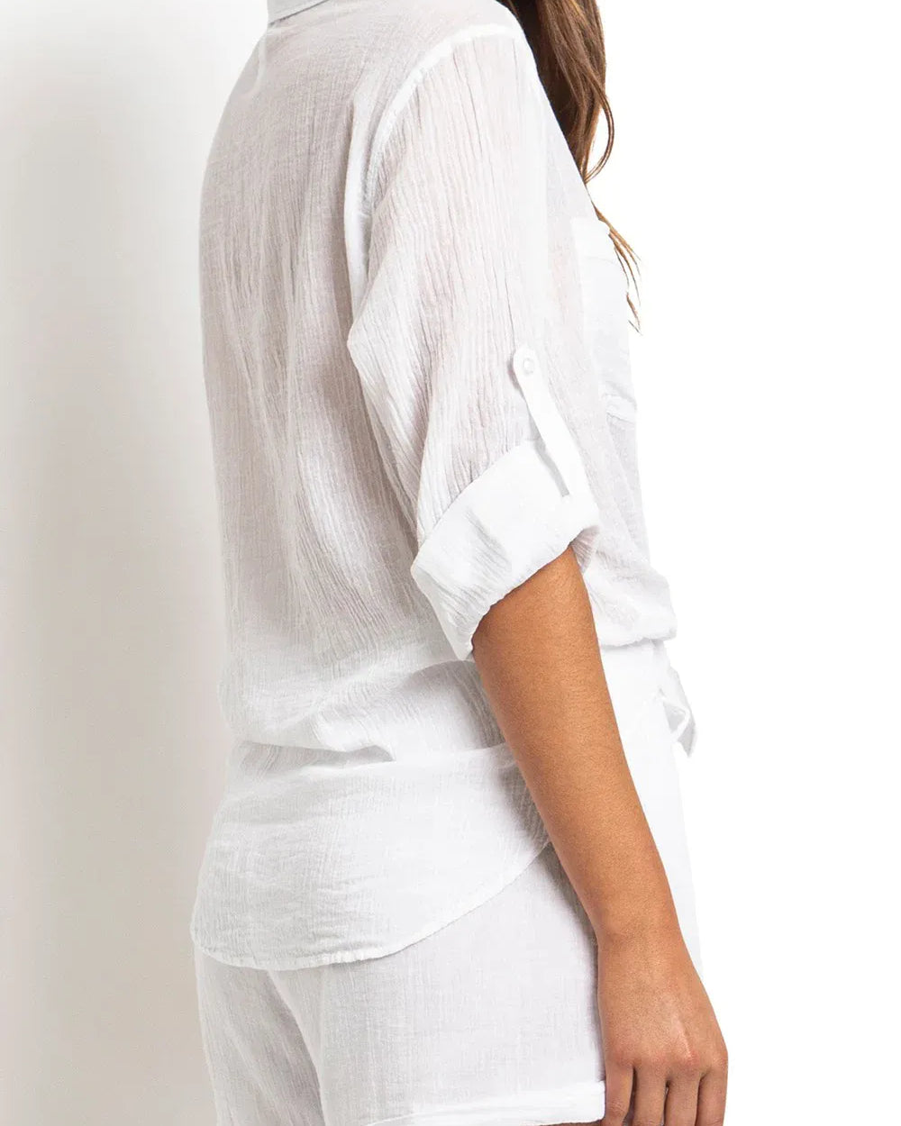 Sunseeker Sunseeker Resort Oversized Slouch Shirt - White Sunseeker Resort Oversized Slouch Shirt - White Splash Swimwear