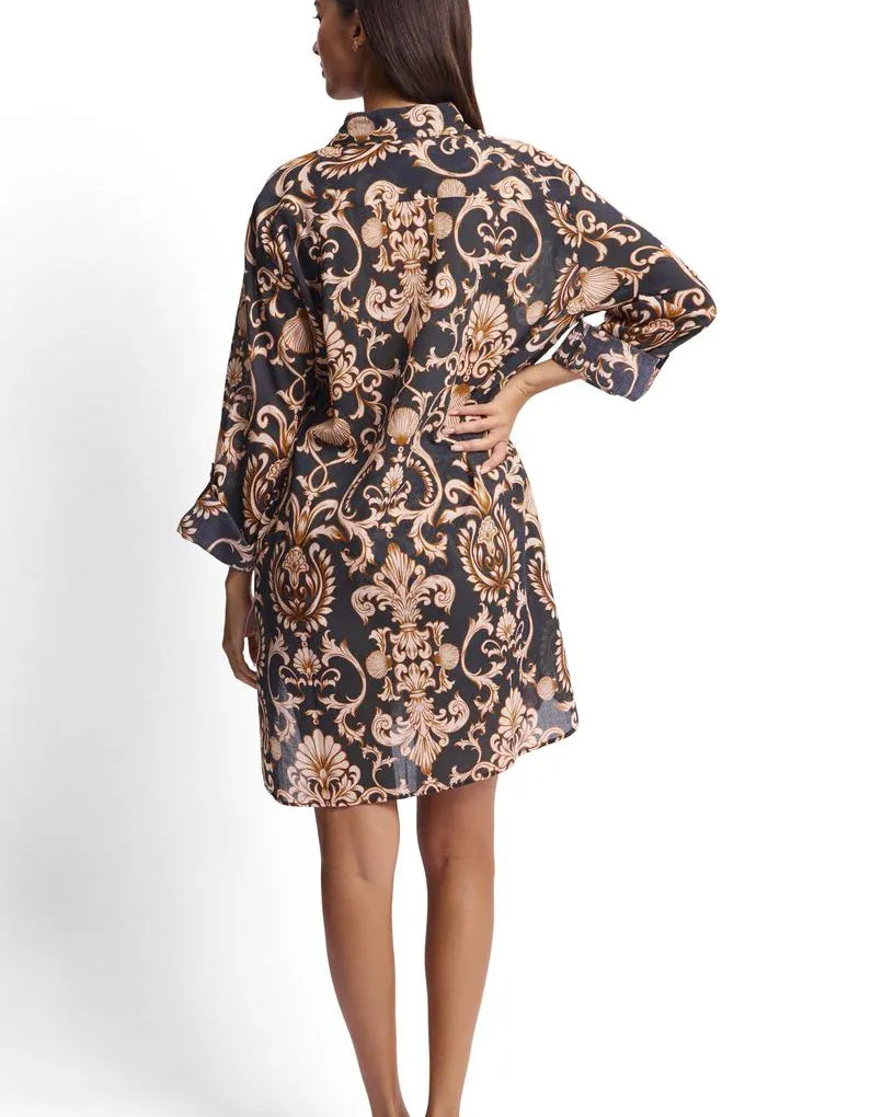 Sunseeker Sunseeker Shell City Painters Shirt - Black* Sunseeker Shell City Painters Shirt - Black* Splash Swimwear Kaftans & Cover Ups