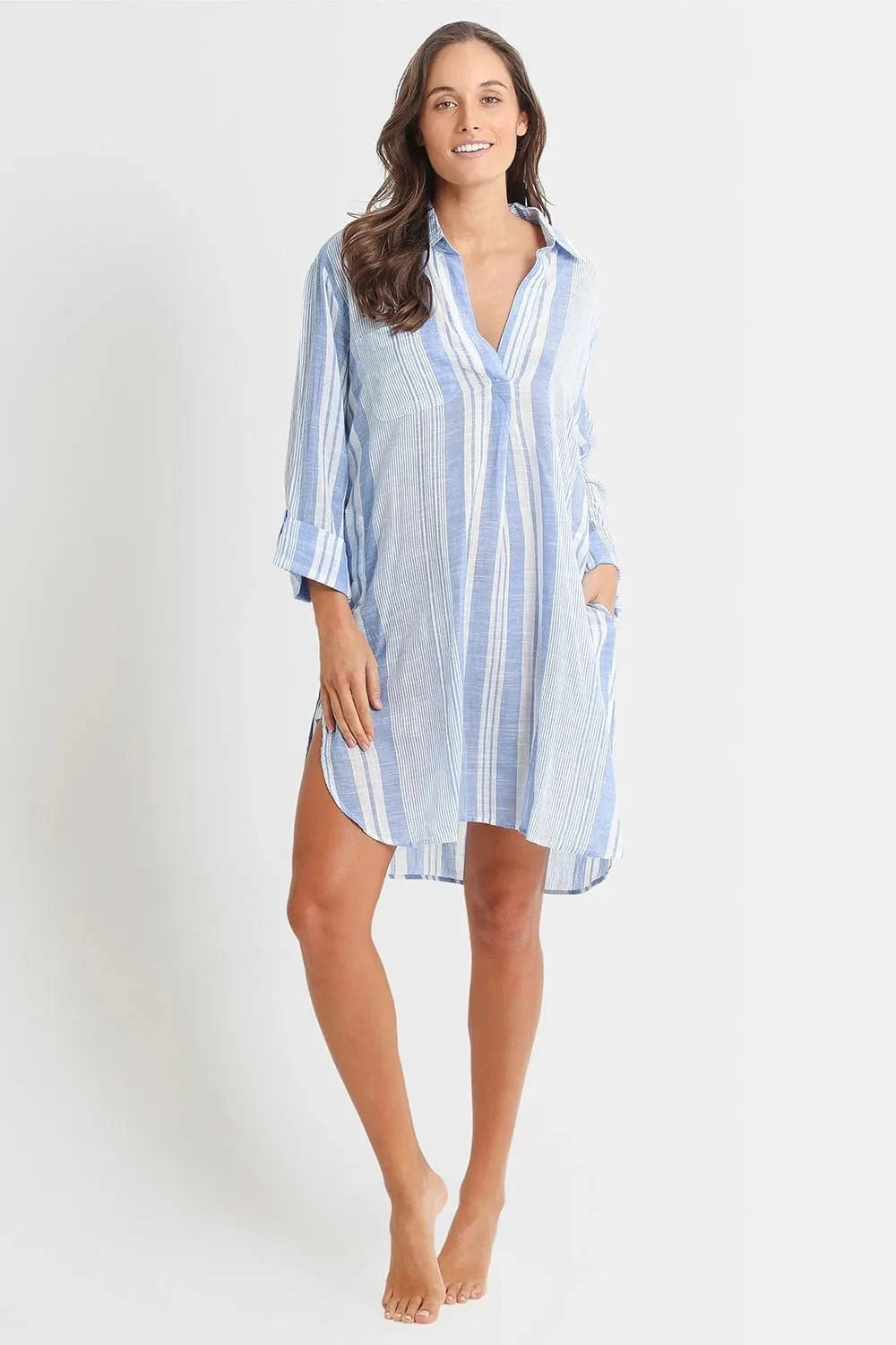 Sunseeker Sunseeker Wilder Painters Shirt Sunseeker Wilder Painters Shirt Splash Swimwear Shirts Royal / XS 9313513561717