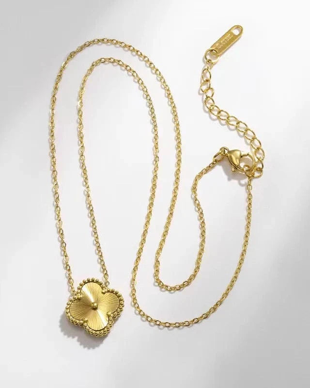 Susan Rose Stainless Steel Clover Necklace - Gold SSN70GLD Stainless Steel Clover Necklace - Gold Splash Swimwear Jewellery
