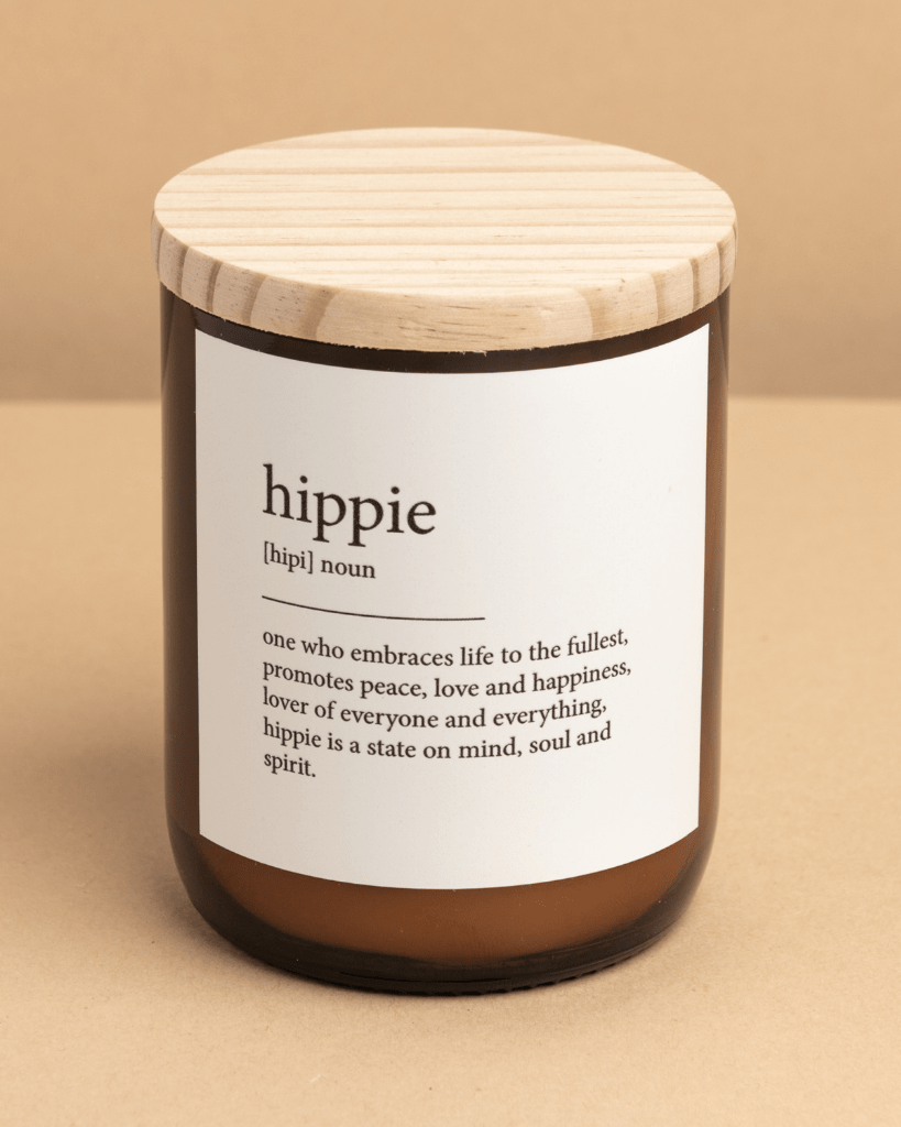The Commonfolk Health & Beauty TCCDM11E Dictionary Candle - Hippie