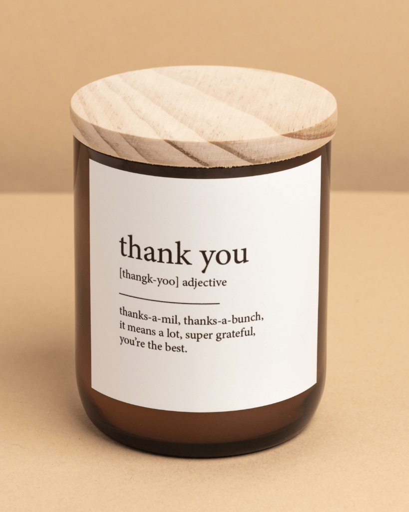 The Commonfolk Health & Beauty TCCDM38A Dictionary Candle - Thank You