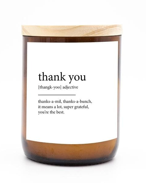 The Commonfolk Dictionary Candle - Thank You TCCDM38A Splash Swimwear Health & Beauty 1000010528
