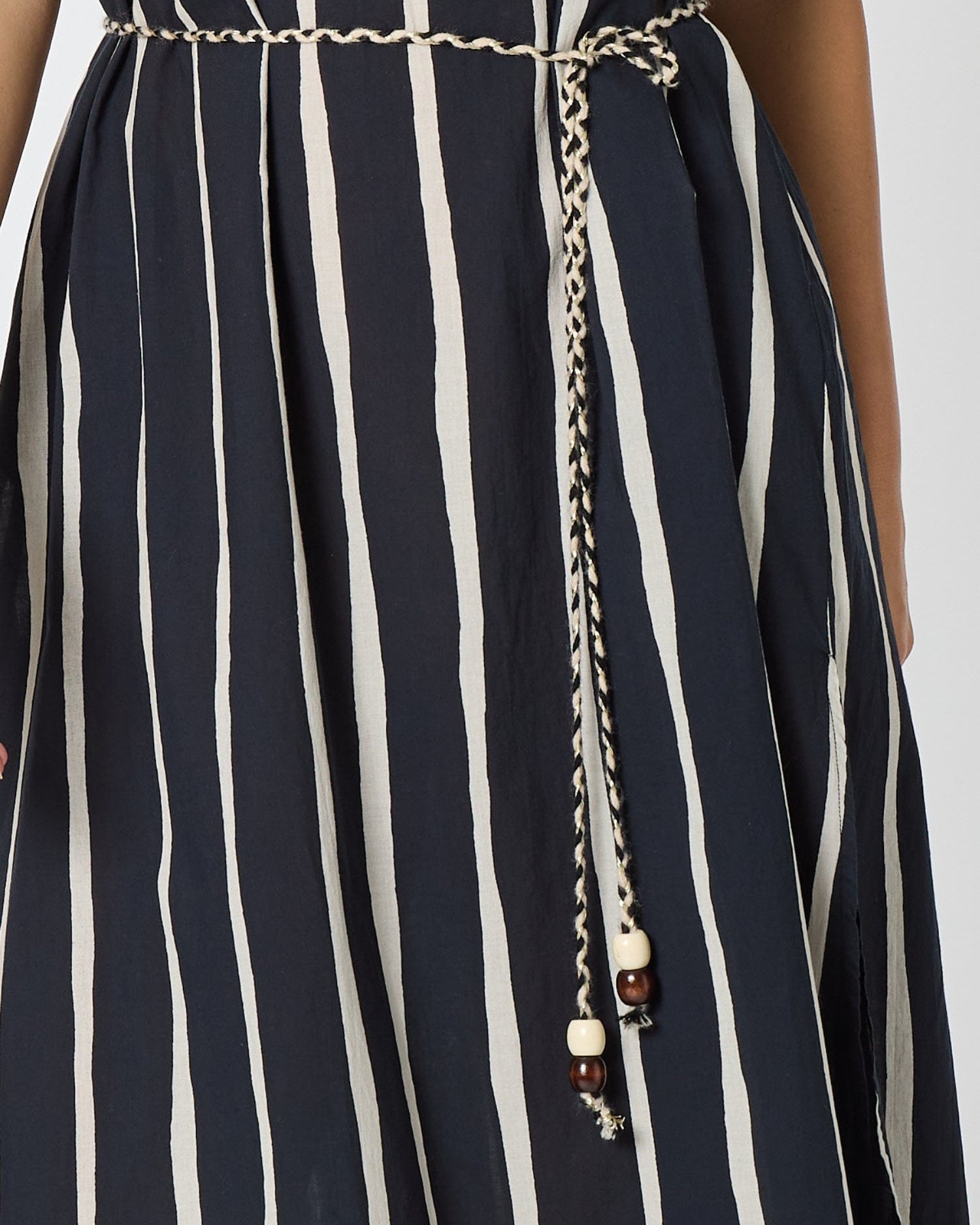 Threadz Threadz Sunset Safari Sleeveless Stripe Print Dress - Black/Ivory Threadz Sunset Safari Sleeveless Stripe Print Dress - Black/Ivory Splash Swimwear Dresses