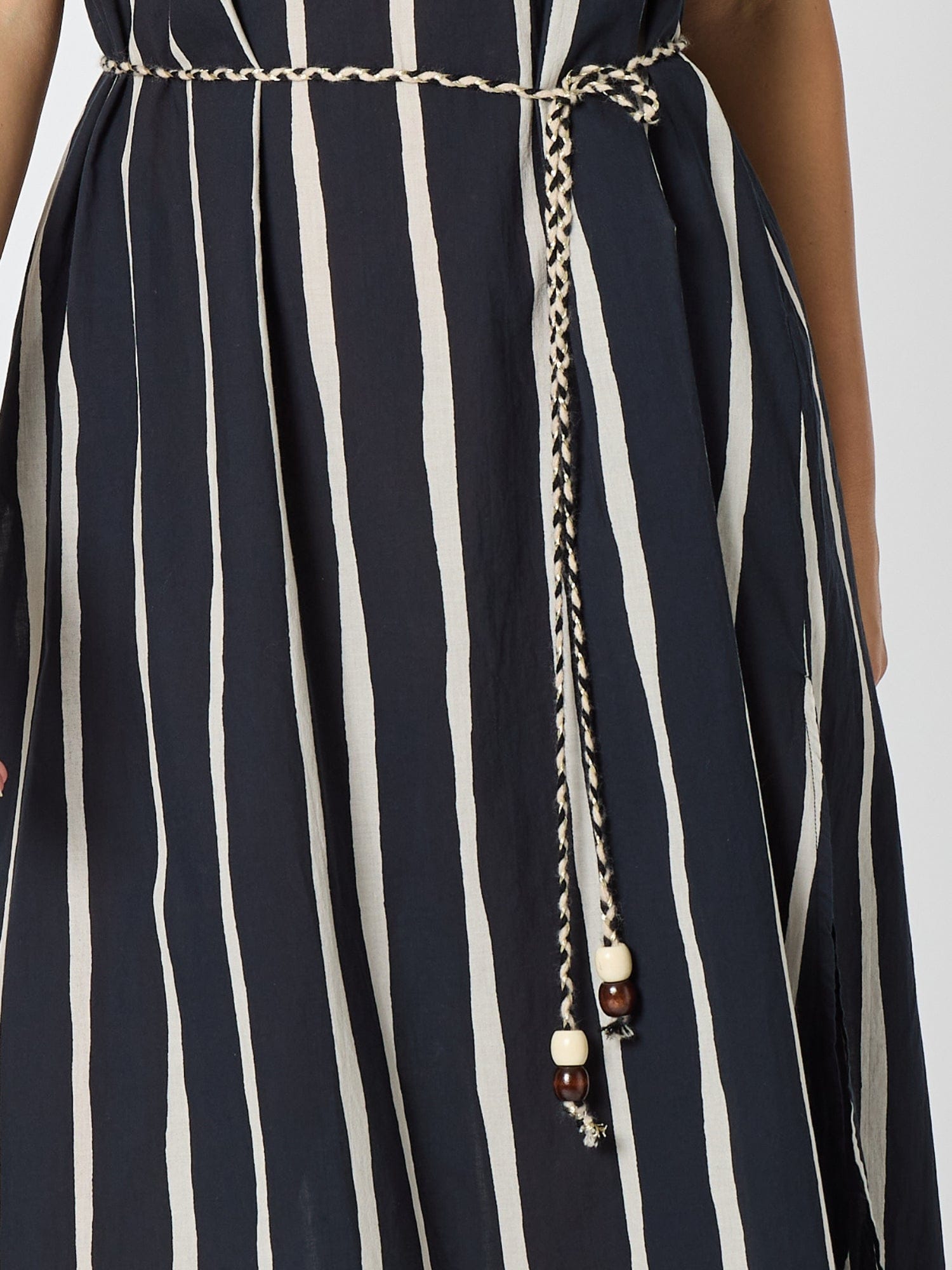 Threadz Threadz Sunset Safari Sleeveless Stripe Print Dress - Black/Ivory Threadz Sunset Safari Sleeveless Stripe Print Dress - Black/Ivory Splash Swimwear Dresses