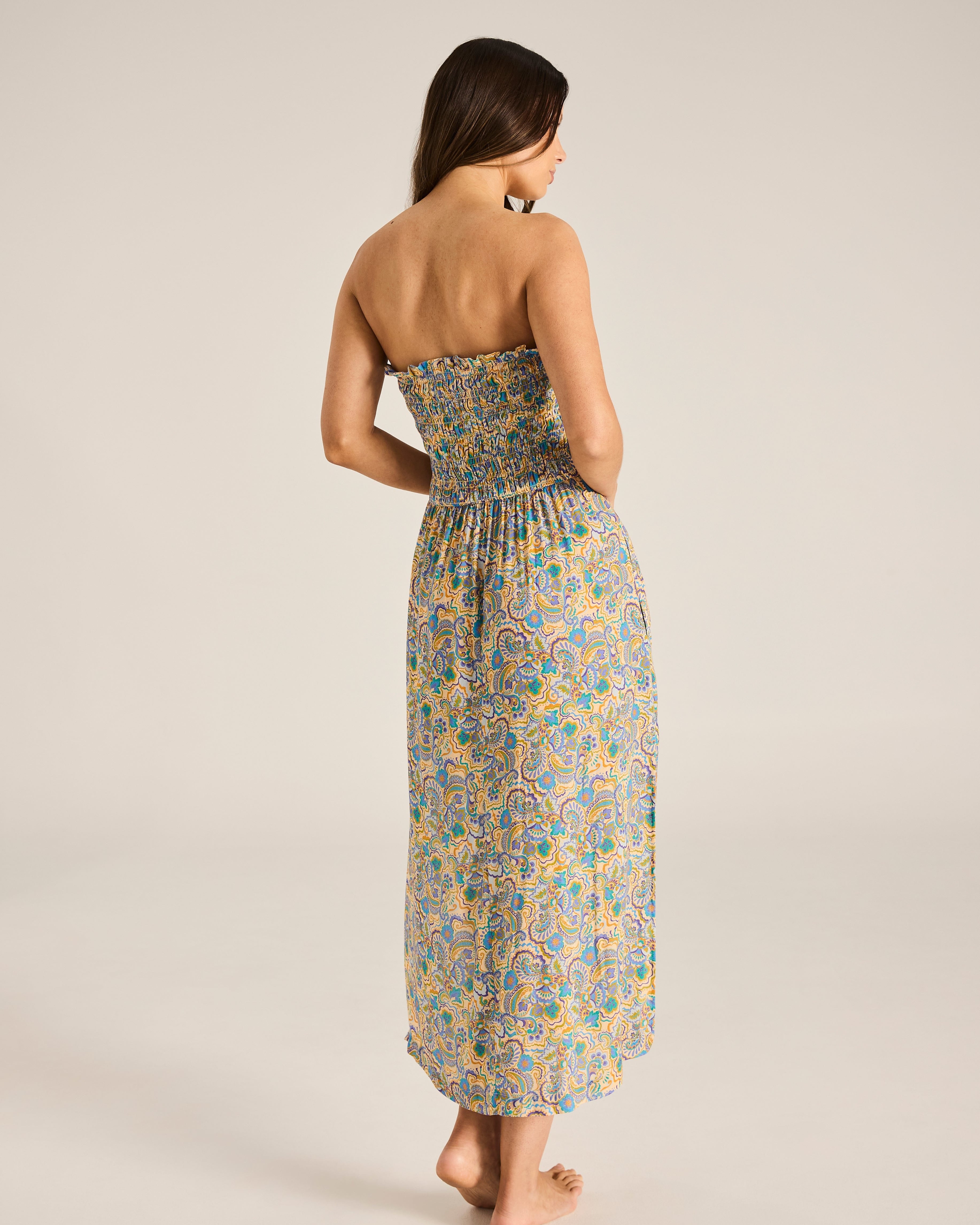 Tigerlily Tigerlily Anara Azora Midi Dress Tigerlily Anara Azora Midi Dress Splash Swimwear One Piece