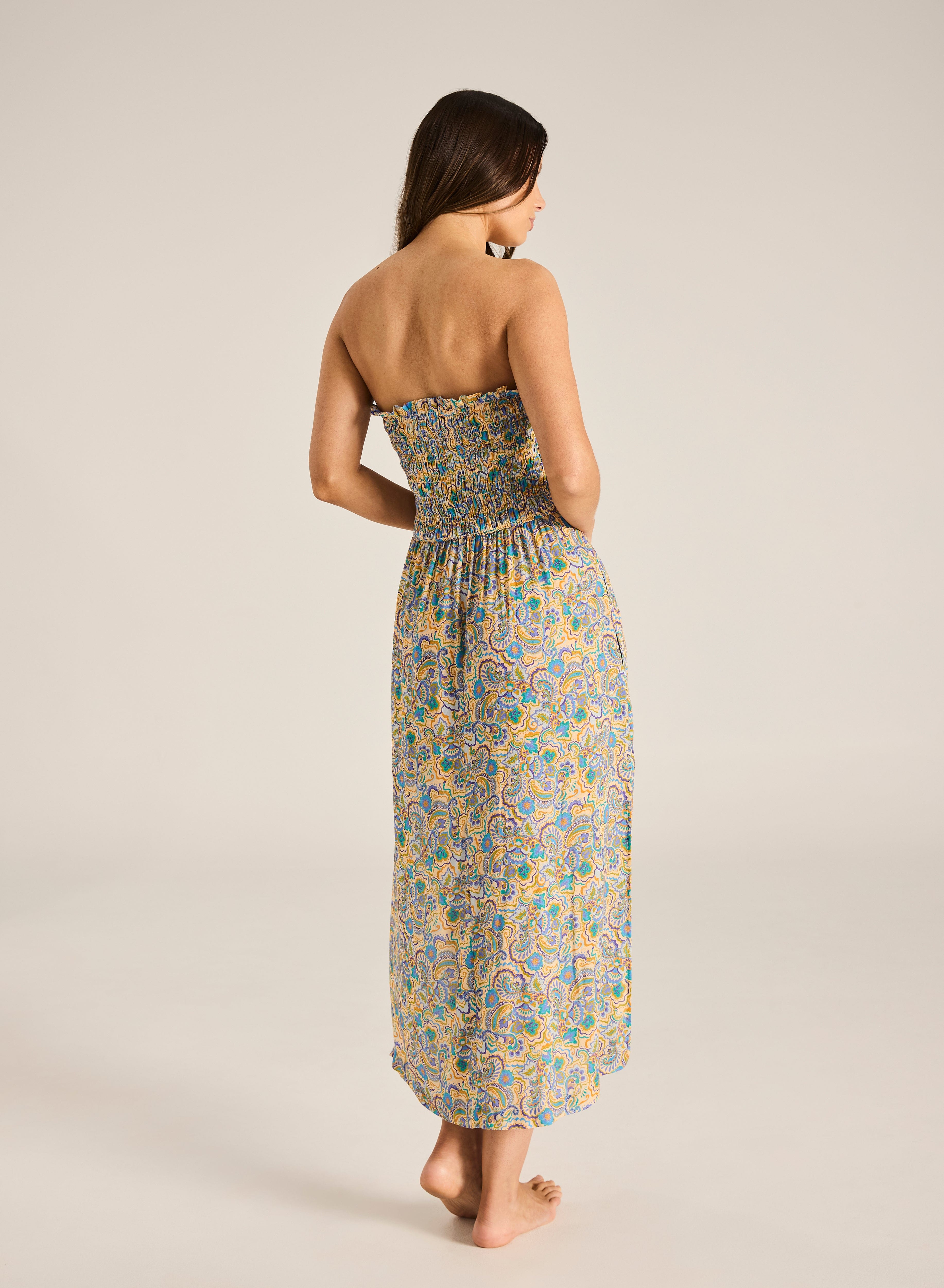 Tigerlily Tigerlily Anara Azora Midi Dress Tigerlily Anara Azora Midi Dress Splash Swimwear One Piece