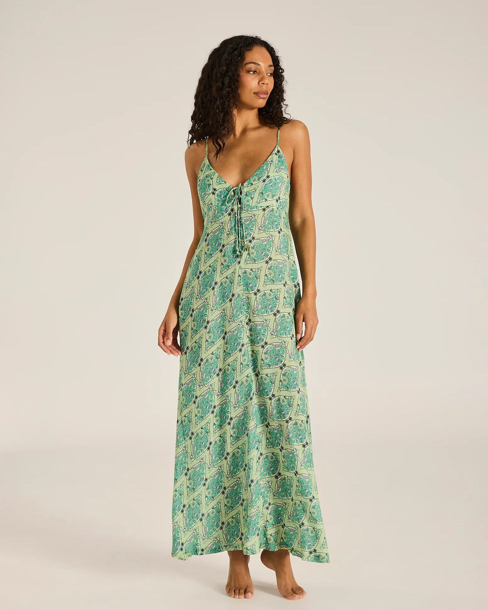 Tigerlily Tigerlily Floriana Ingrid Maxi Dress - Mint Tigerlily Floriana Ingrid Maxi Dress - Mint Splash Swimwear Dresses