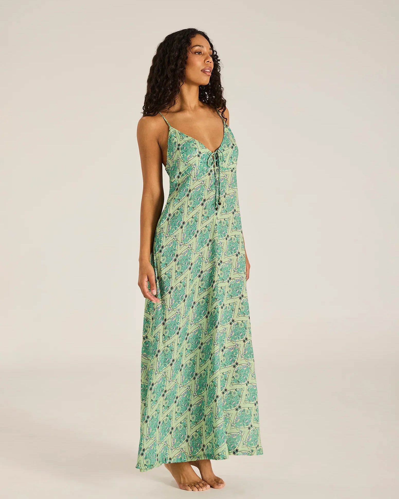 Tigerlily Tigerlily Floriana Ingrid Maxi Dress - Mint Tigerlily Floriana Ingrid Maxi Dress - Mint Splash Swimwear Dresses