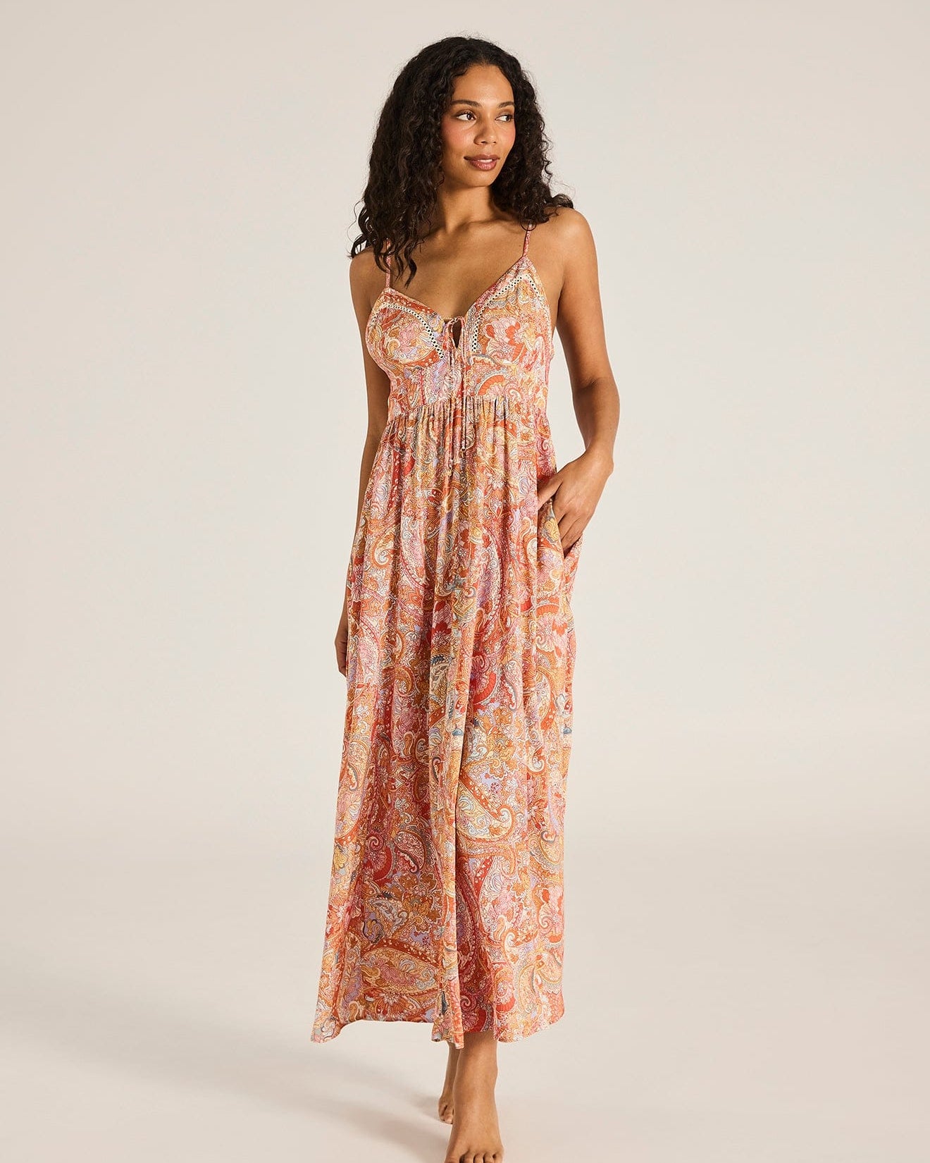 Tigerlily Tigerlily Pashmina Teja Maxi Dress Tigerlily Pashmina Teja Maxi Dress Splash Swimwear Dresses