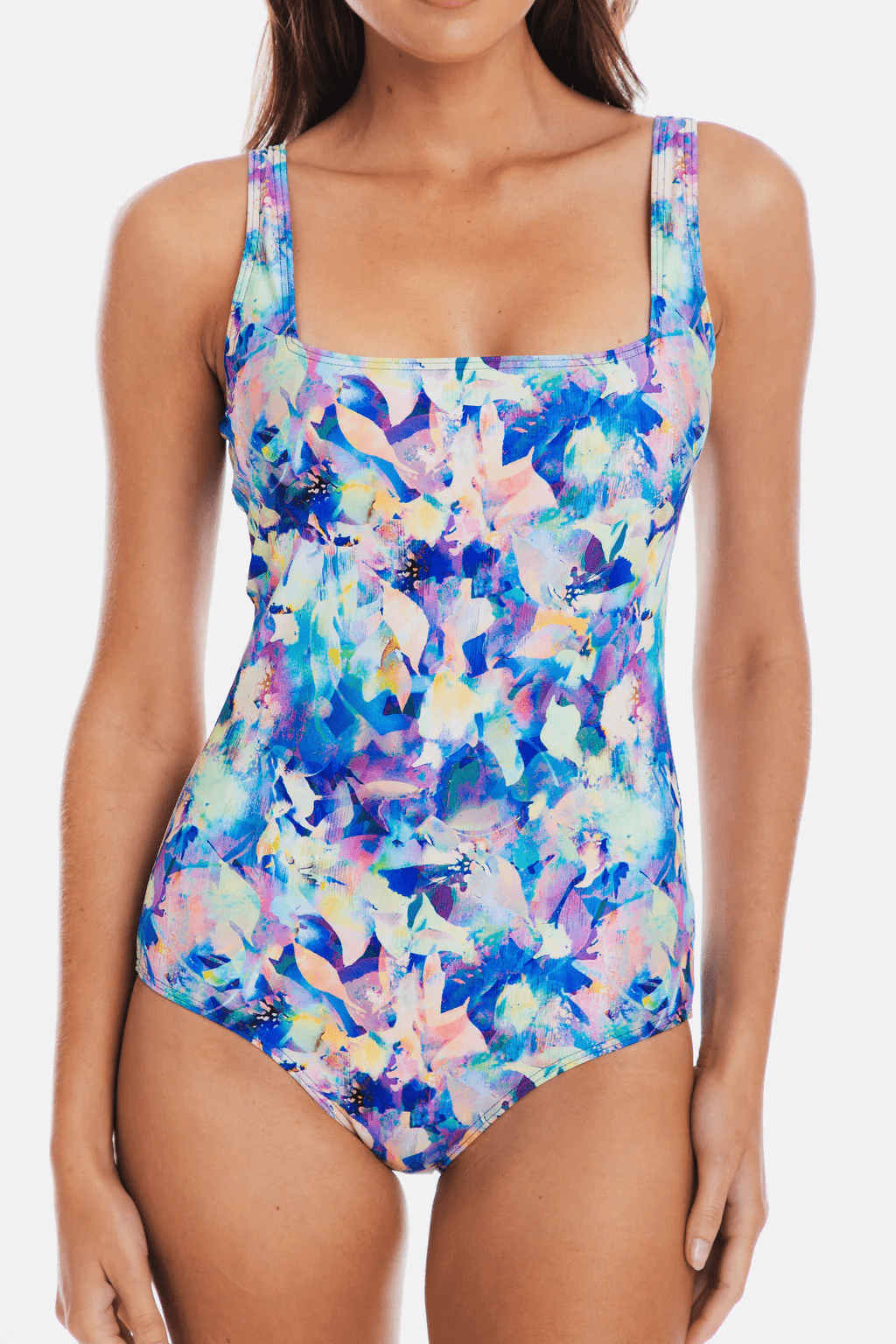 TOGS Togs Acadia Square Neck Chlorine Resistant One Piece Togs Acadia Square Neck Chlorine Resistant One Piece Splash Swimwear