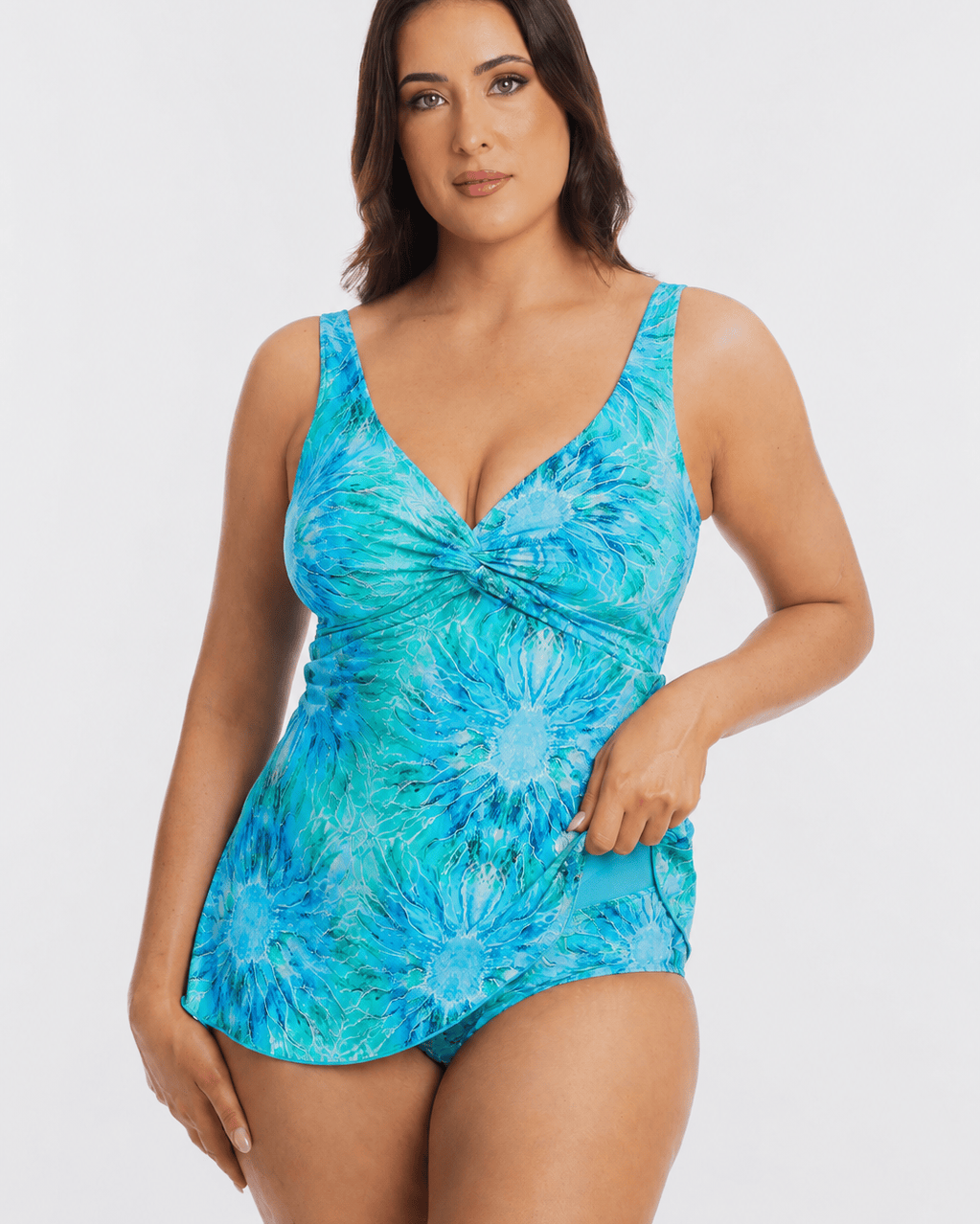 TOGS Togs Ulysses Swimdress Twist Togs Ulysses Swimdress Twist Splash Swimwear Swim Dress
