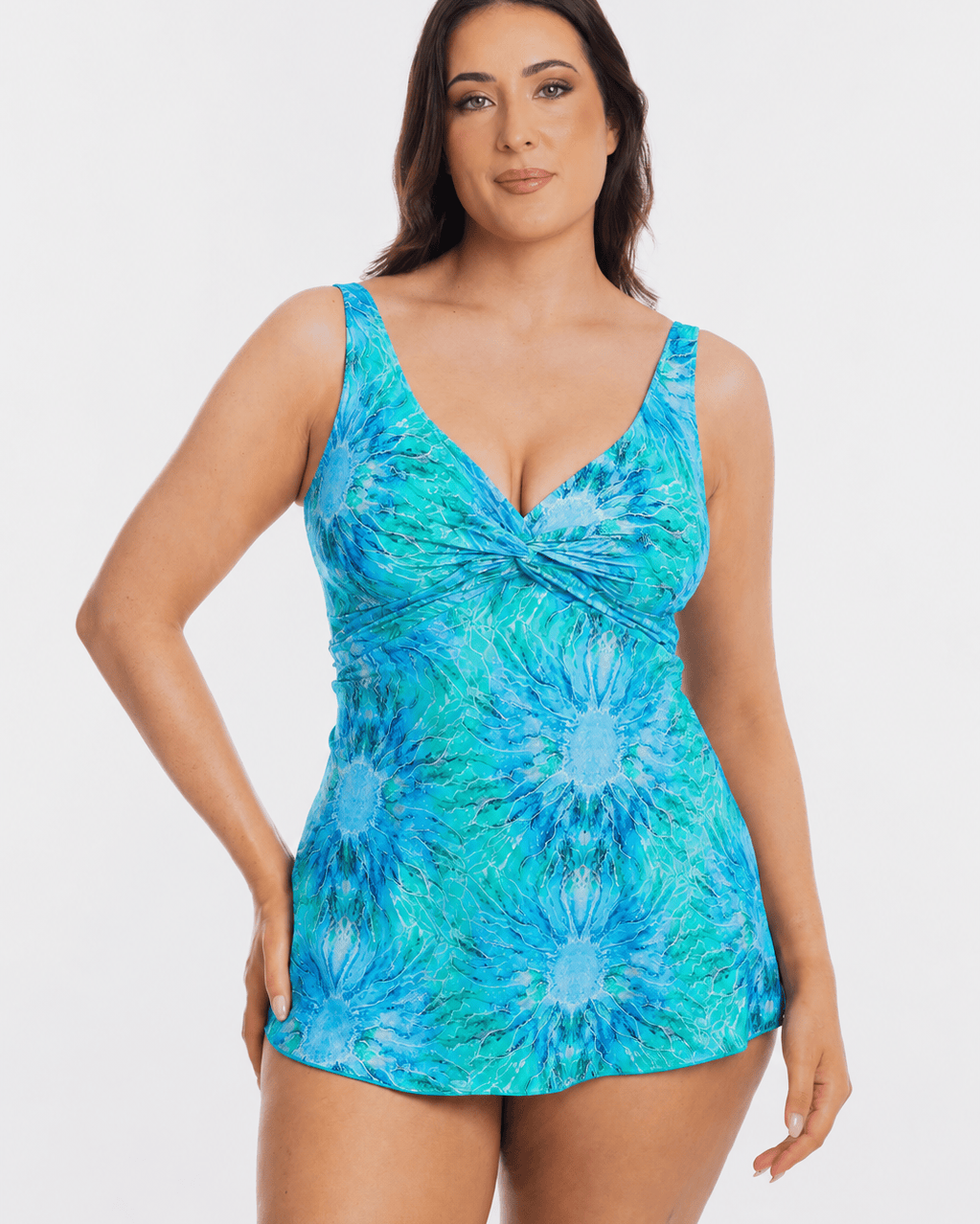 TOGS Togs Ulysses Swimdress Twist Togs Ulysses Swimdress Twist Splash Swimwear Swim Dress