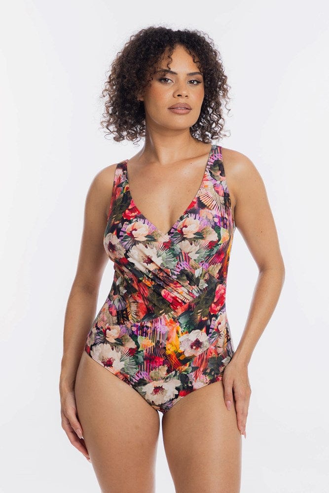 TOGS Togs Valencia Cross Over One Piece Togs Valencia Cross Over One Piece Splash Swimwear One Piece