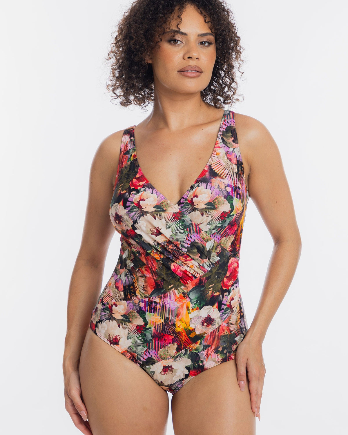 TOGS Togs Valencia Cross Over One Piece Togs Valencia Cross Over One Piece Splash Swimwear One Piece