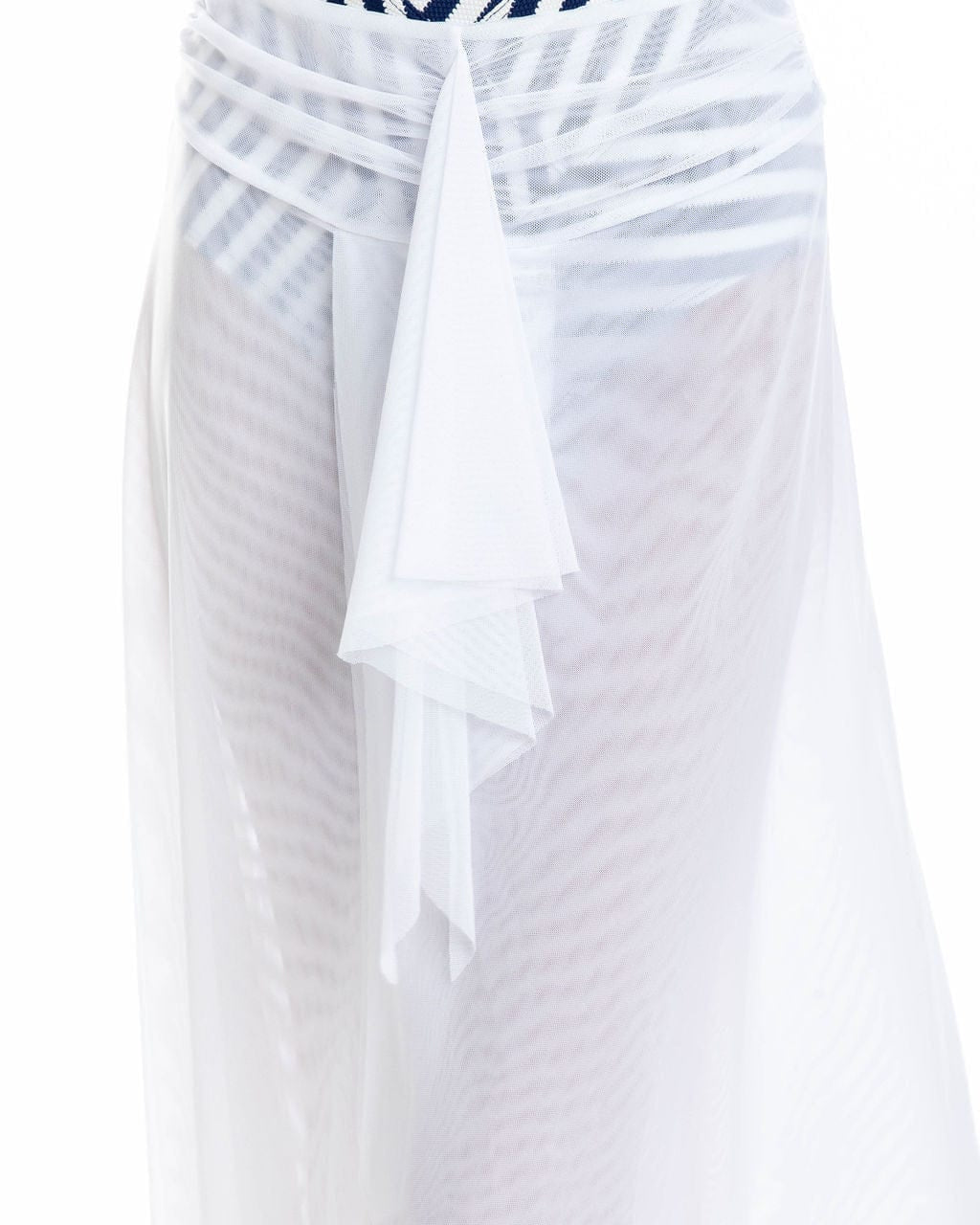TOGS Togs White Mesh Frill Skirt Togs White Mesh Frill Skirt Splash Swimwear Skirts