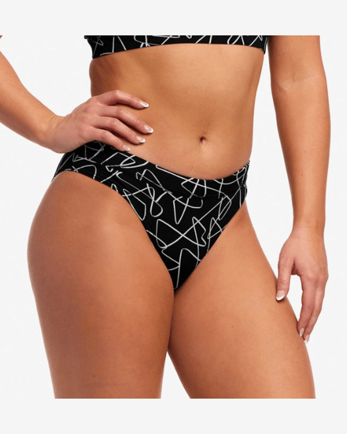 Funkita Bikini Bottoms Ladies Sports Brief - Texta Mess