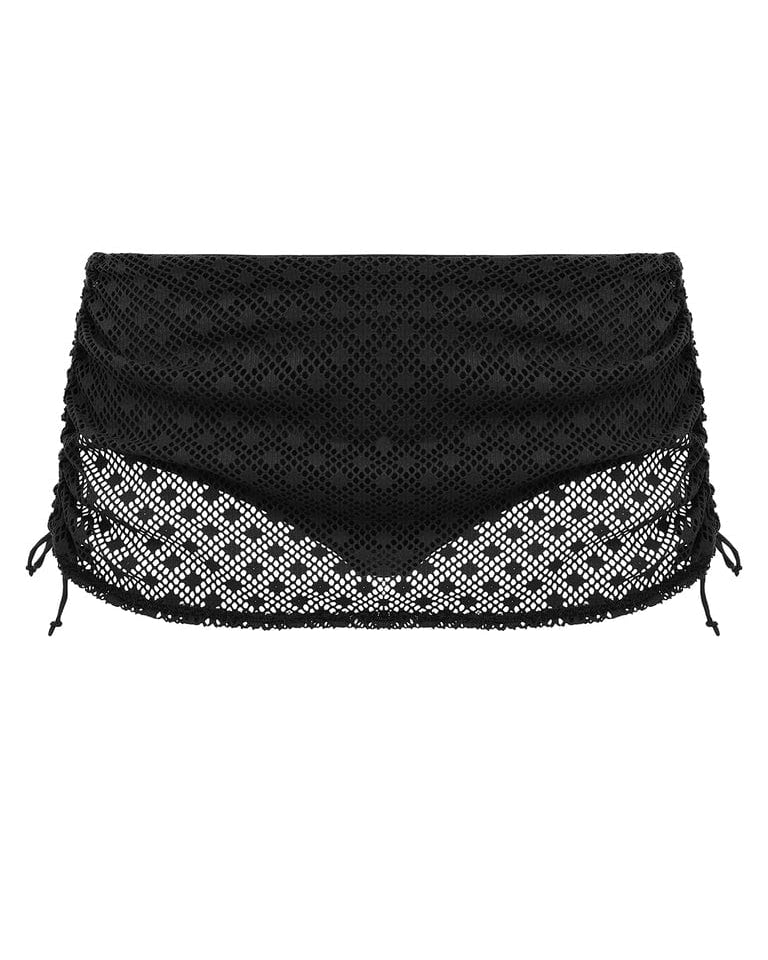 Wacoal Elomi - Bazaruto Adjustable Skirted Bikini Brief - Black Elomi - Bazaruto Adjustable Skirted Bikini Brief - Black Splash Swimwear Bikini Bottoms