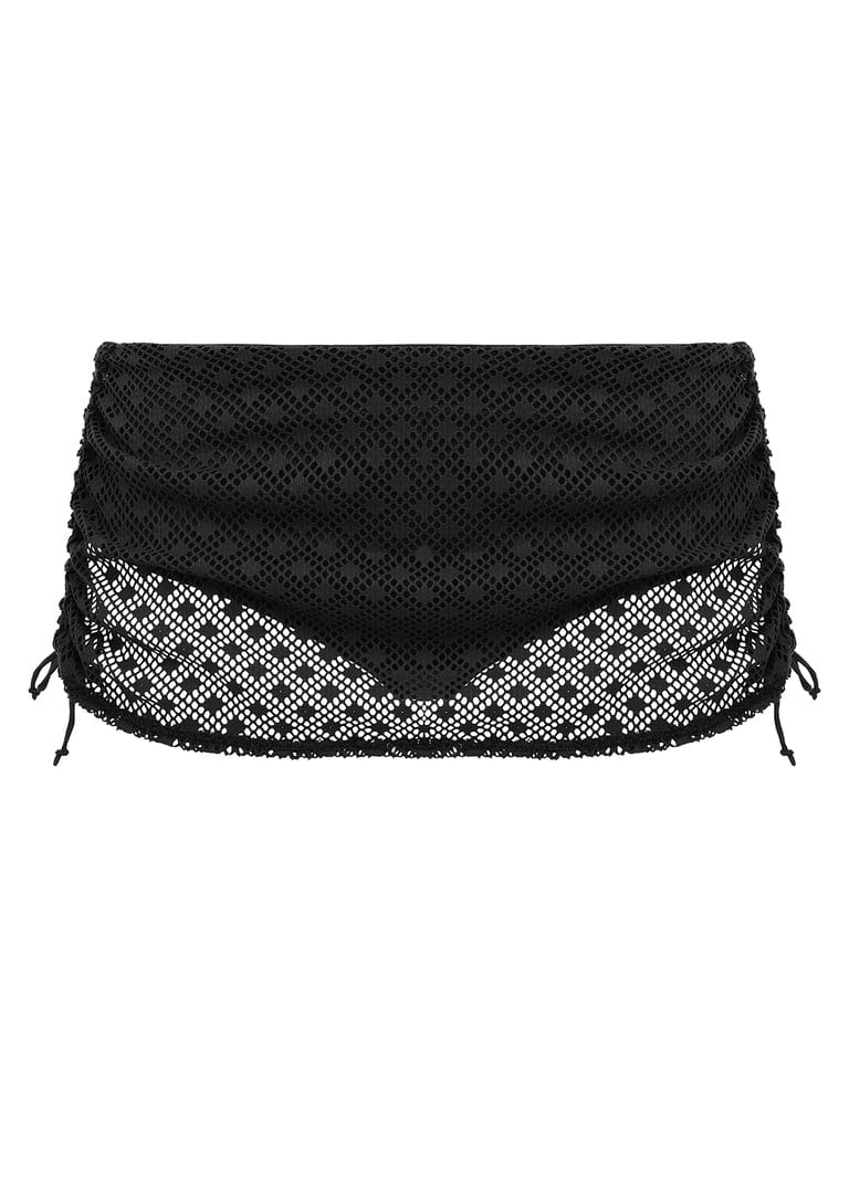 Wacoal Elomi - Bazaruto Adjustable Skirted Bikini Brief - Black Elomi - Bazaruto Adjustable Skirted Bikini Brief - Black Splash Swimwear Bikini Bottoms