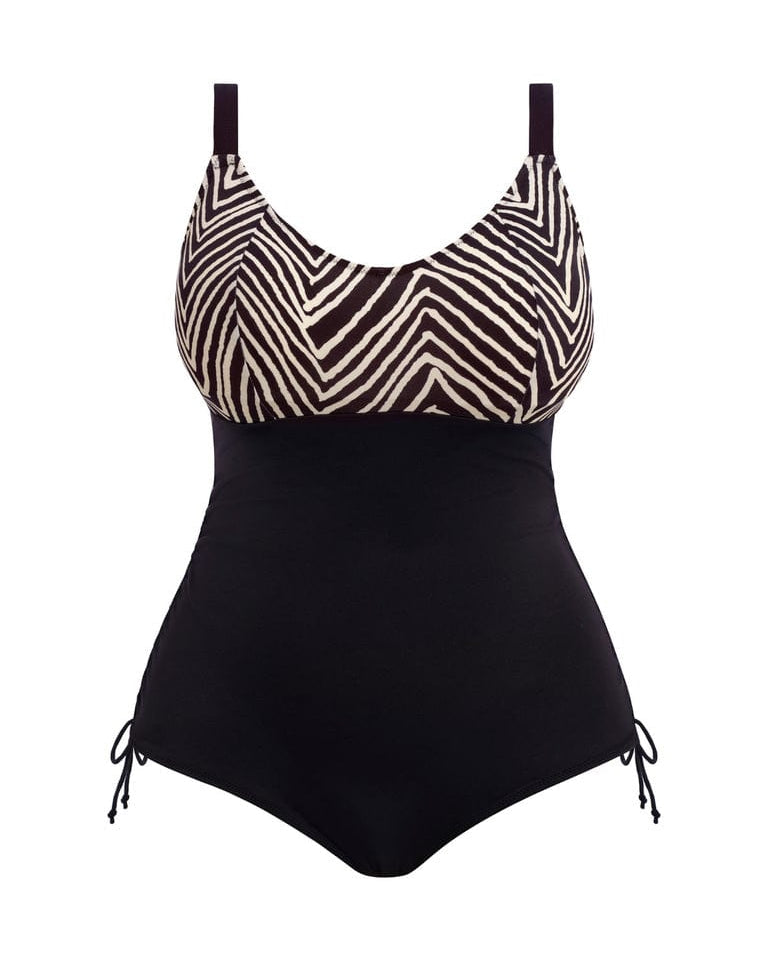 Wacoal Elomi - Fuji Falls Non Wired Swimsuit - Black Elomi - Fuji Falls Non Wired Swimsuit - Black Splash Swimwear One Pieces