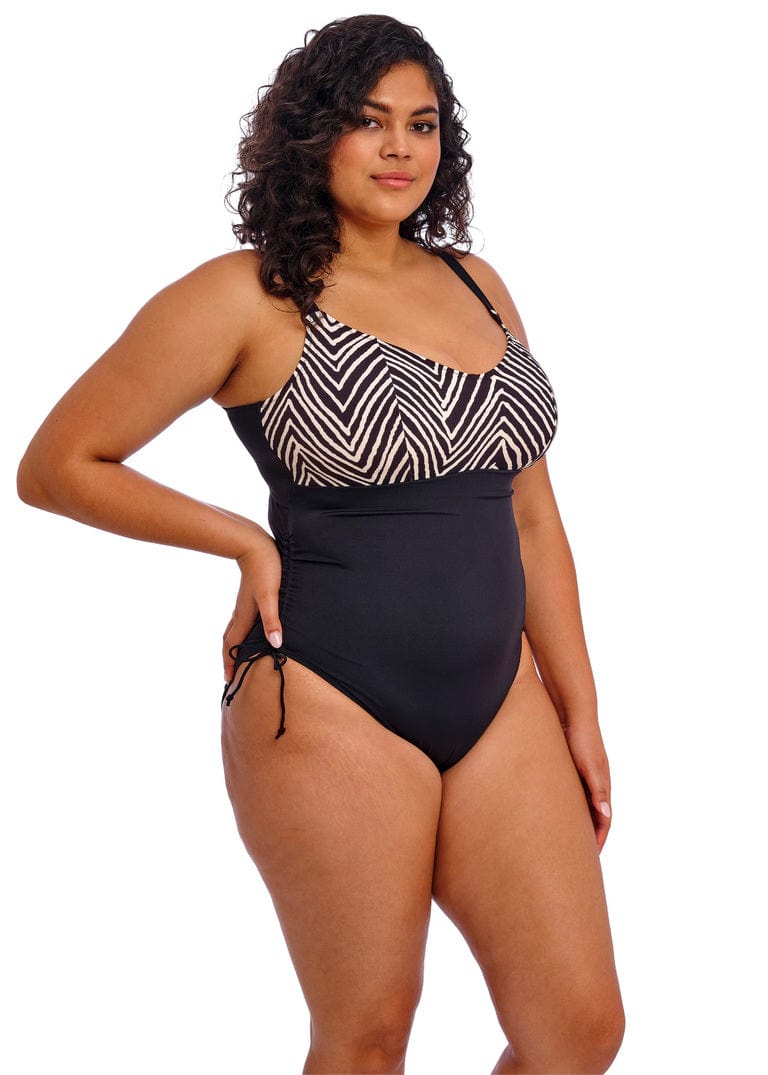 Wacoal Elomi - Fuji Falls Non Wired Swimsuit - Black Elomi - Fuji Falls Non Wired Swimsuit - Black Splash Swimwear One Pieces