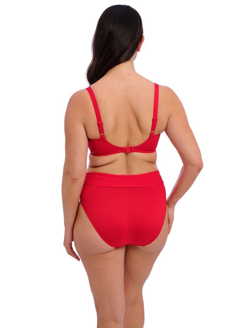 Wacoal Fantasie Ottawa High Waist Bikini Brief - Red Fantasie Ottawa High Waist Bikini Brief - Red Splash Swimwear Bikini Bottoms