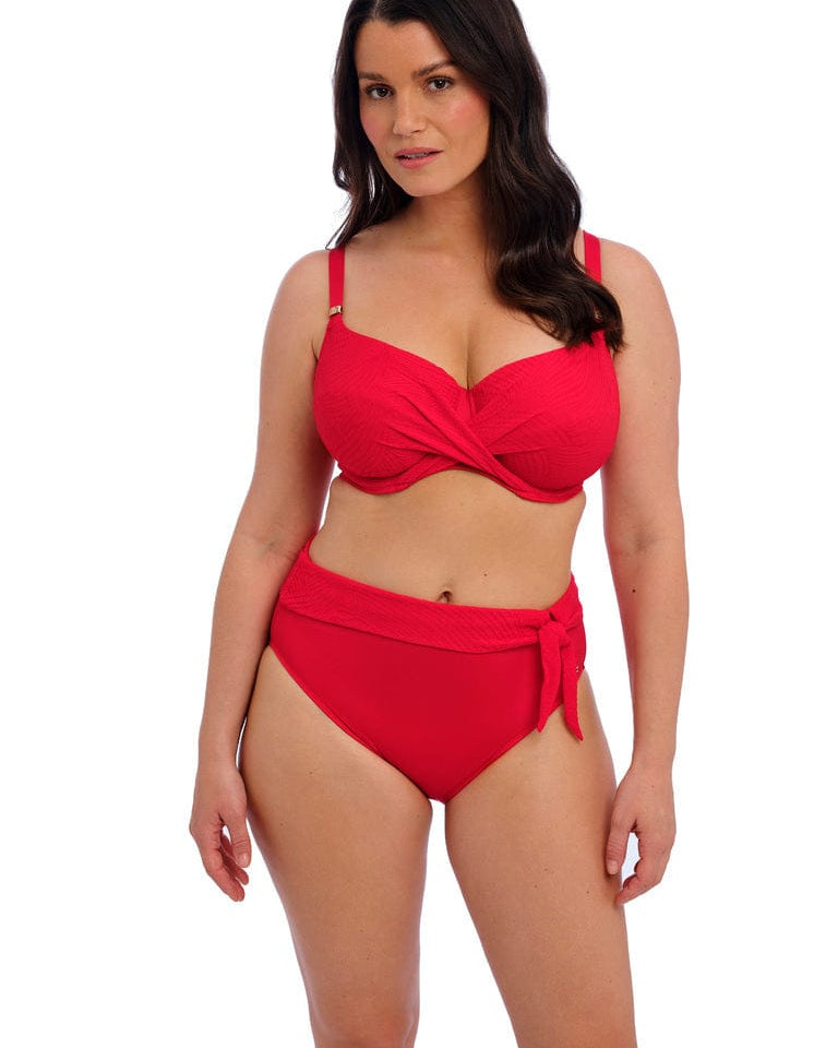 Wacoal Fantasie Ottawa High Waist Bikini Brief - Red Fantasie Ottawa High Waist Bikini Brief - Red Splash Swimwear Bikini Bottoms