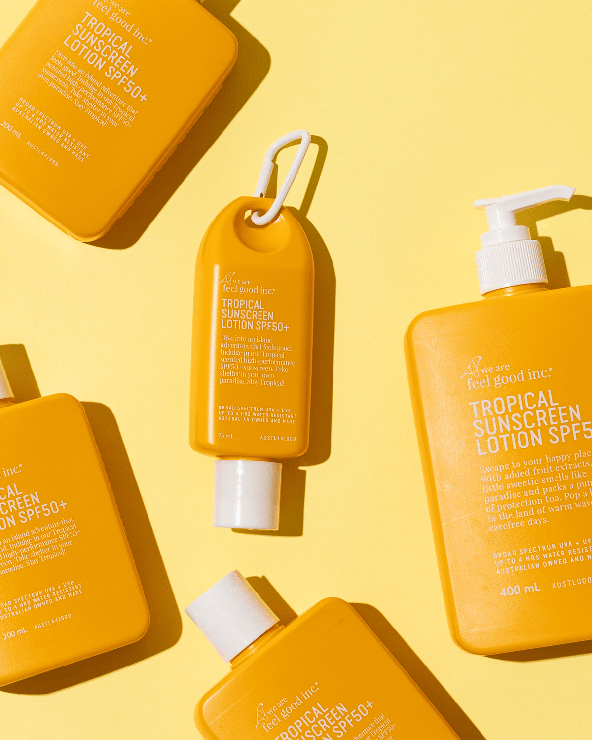 We Are Feel Good Inc. Tropical Sunscreen SPF50+ (200ml) FGTRSPF200 Tropical Sunscreen SPF50+ (200ml) Splash Swimwear Health & Beauty 9359702000742