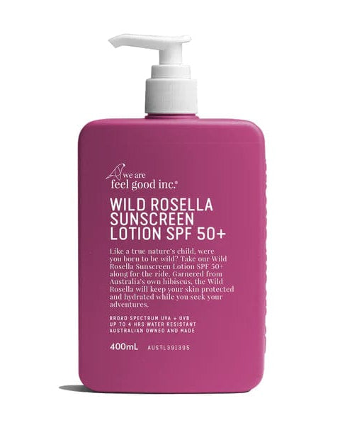 We Are Feel Good Inc. Wild Rose Sunscreen Lotion SPF50+ 400ml FGWRSPF400 Splash Swimwear Health & Beauty 9359702000001