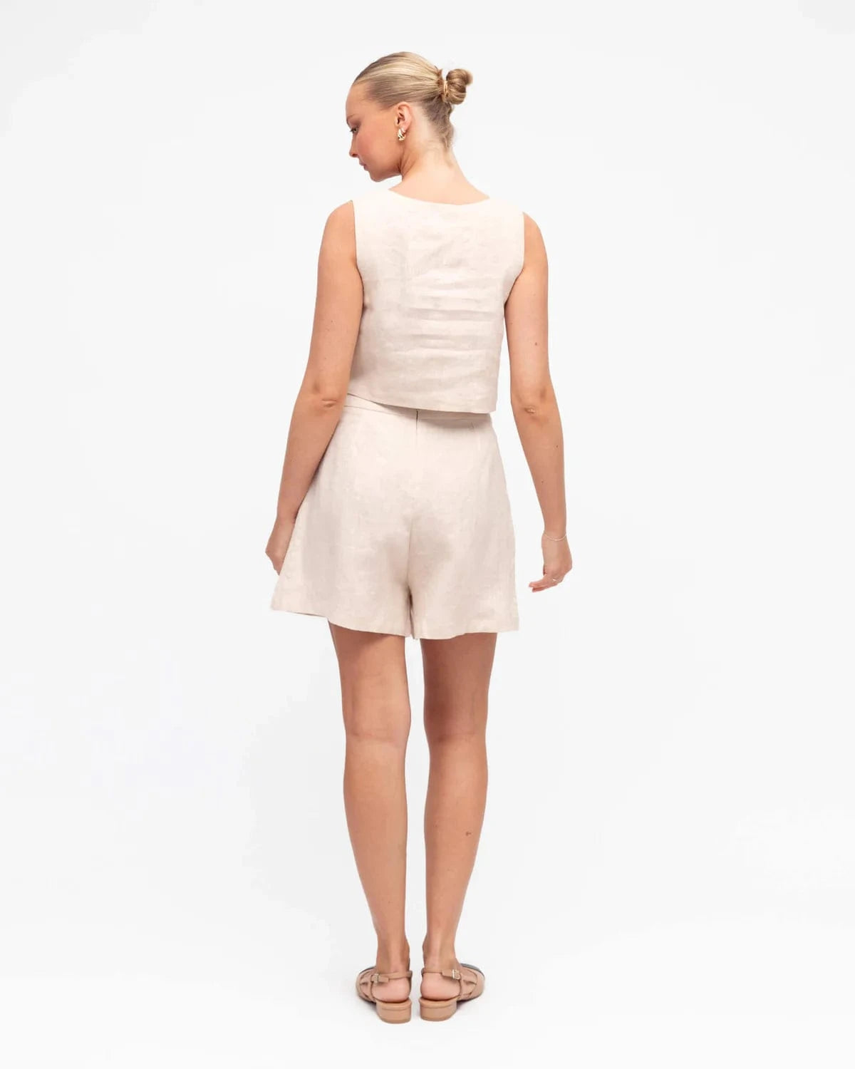 White Closet White Closet Linen Co-ord Shorts White Closet Linen Co-ord Shorts Splash Swimwear Shorts