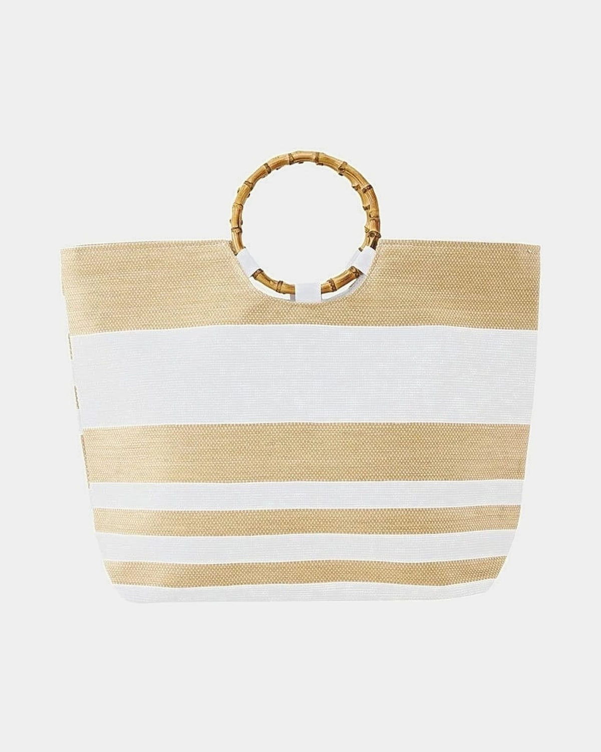 Yen 2 Tone Stripe Shopper Tote YBT025.NAMU 2 Tone Stripe Shopper Tote Splash Swimwear Womens Accessories 9315224411183