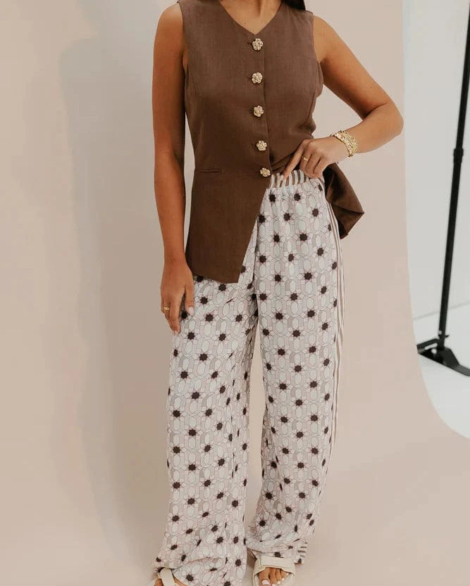 Zella Finch Vest - Chocolate Finch Vest - Chocolate Splash Swimwear