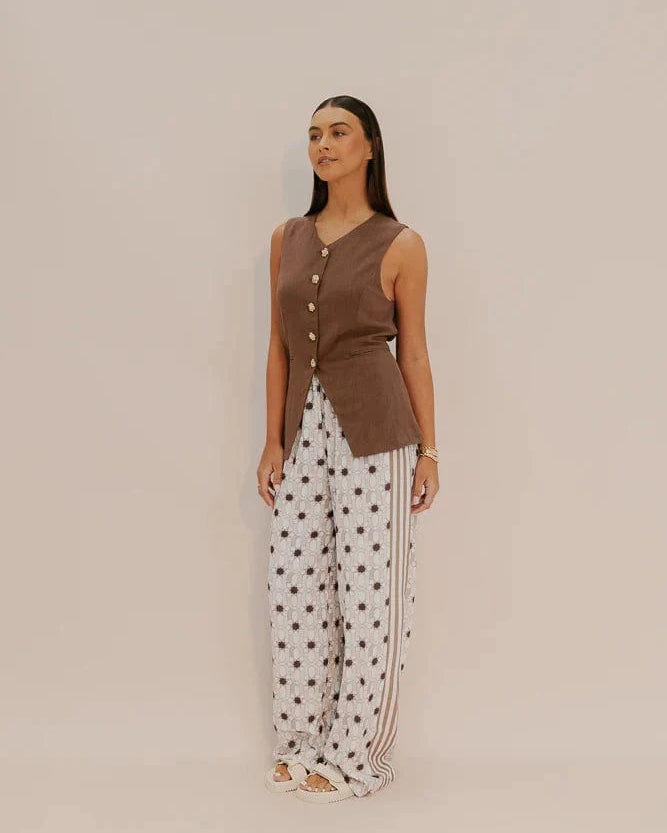 Zella Finch Vest - Chocolate Finch Vest - Chocolate Splash Swimwear