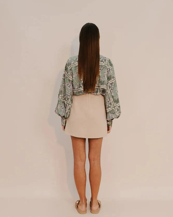 Zella The Label Lark Mini Skirt - Sand Lark Mini Skirt - Sand Splash Swimwear