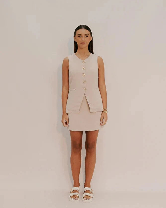 Zella The Label Lark Mini Skirt - Sand Lark Mini Skirt - Sand Splash Swimwear