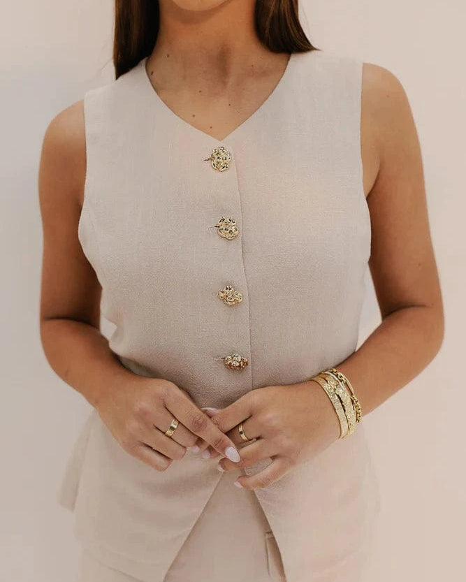 Zella The Label Puffin Vest - Sand Puffin Vest - Sand Splash Swimwear