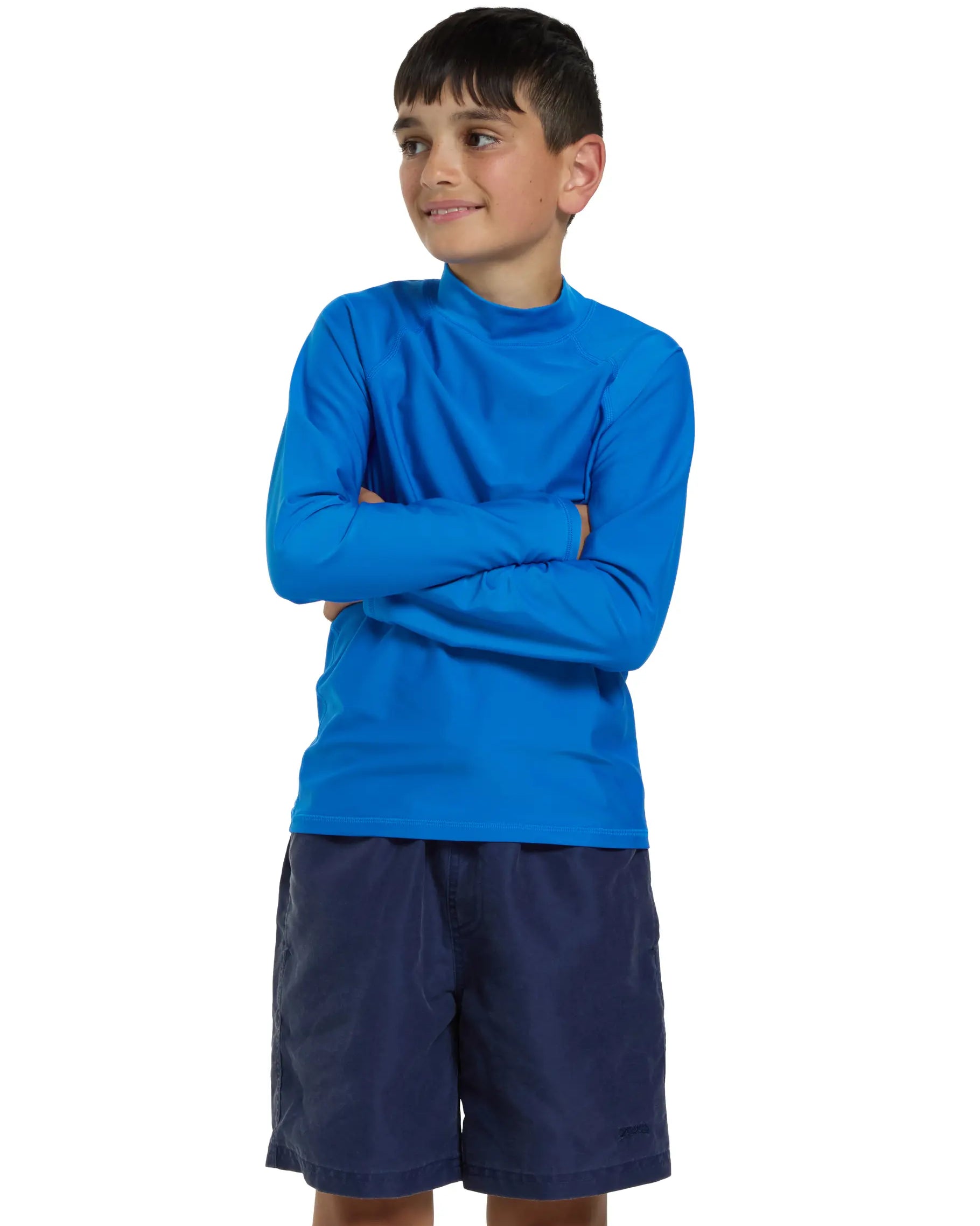 Zoggs Zoggs Boys Bells Long Sleeve Sun Top - Blue 463485-BLUE-YR06 Zoggs Boys Bells Long Sleeve Sun Top - Blue Splash Swimwear Kids Blue / B6 194151163483