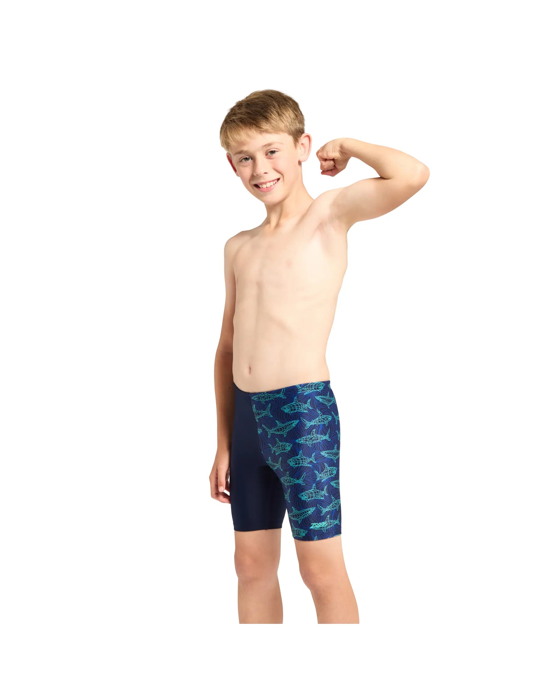 Zoggs Zoggs Boys Mid Jammer Zoggs Boys Mid Jammer Splash Swimwear Kids